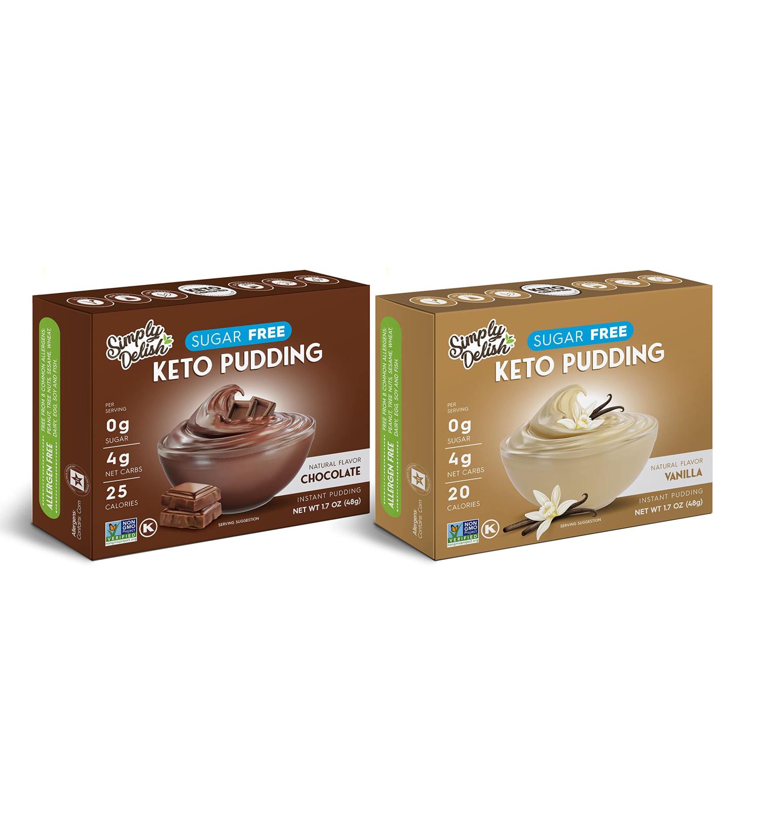 Simply Delish Natural Pudding and Pie Filling Variety Pack - Chocolate and Vanilla - 2 CT - Buy Online on SooperMarket.com