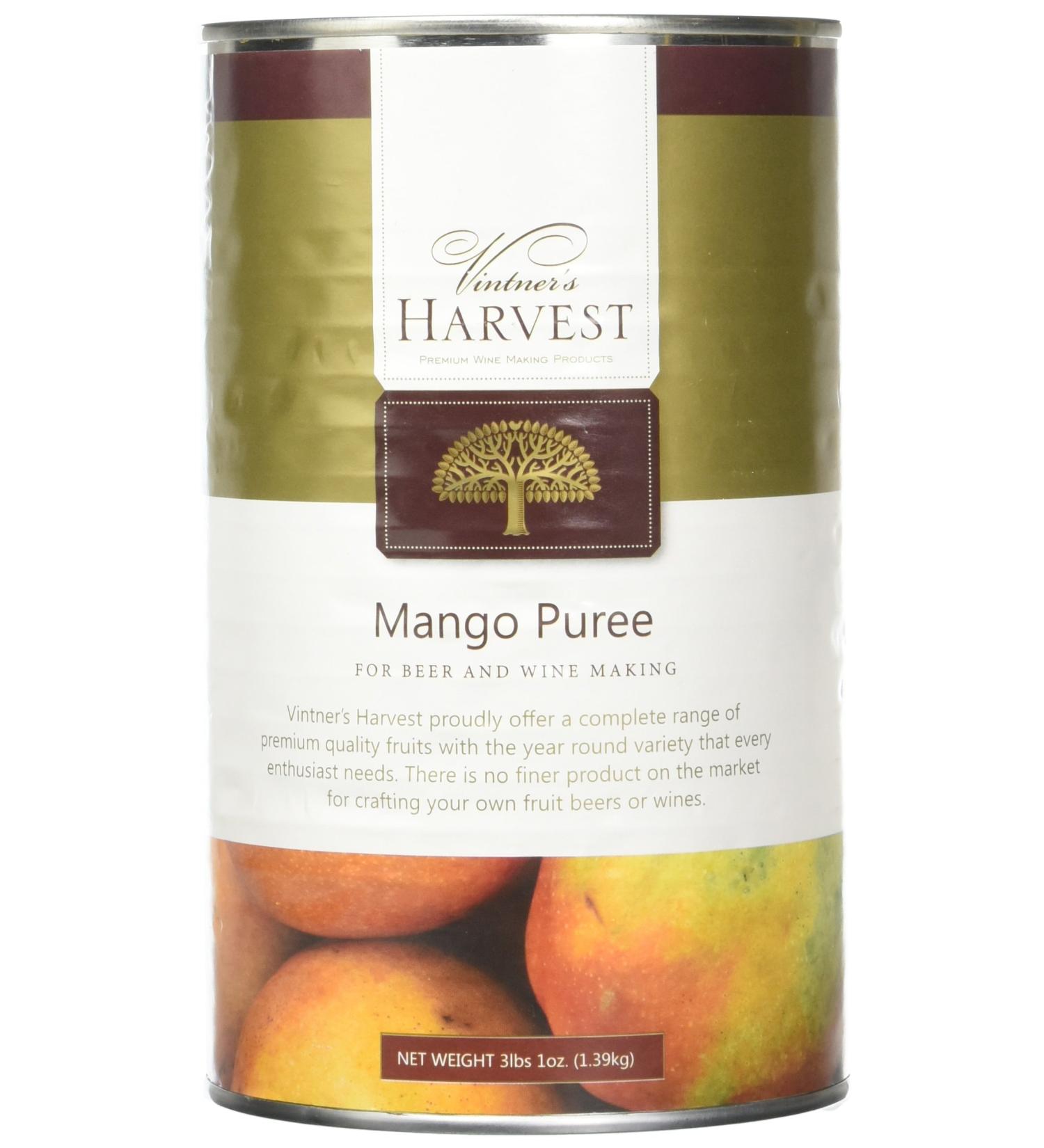 Vintner's Harvest Mango Fruit Puree - 3 lb 1 oz | Premium Quality for Brewing and Winemaking - Buy Online on SooperMarket.com