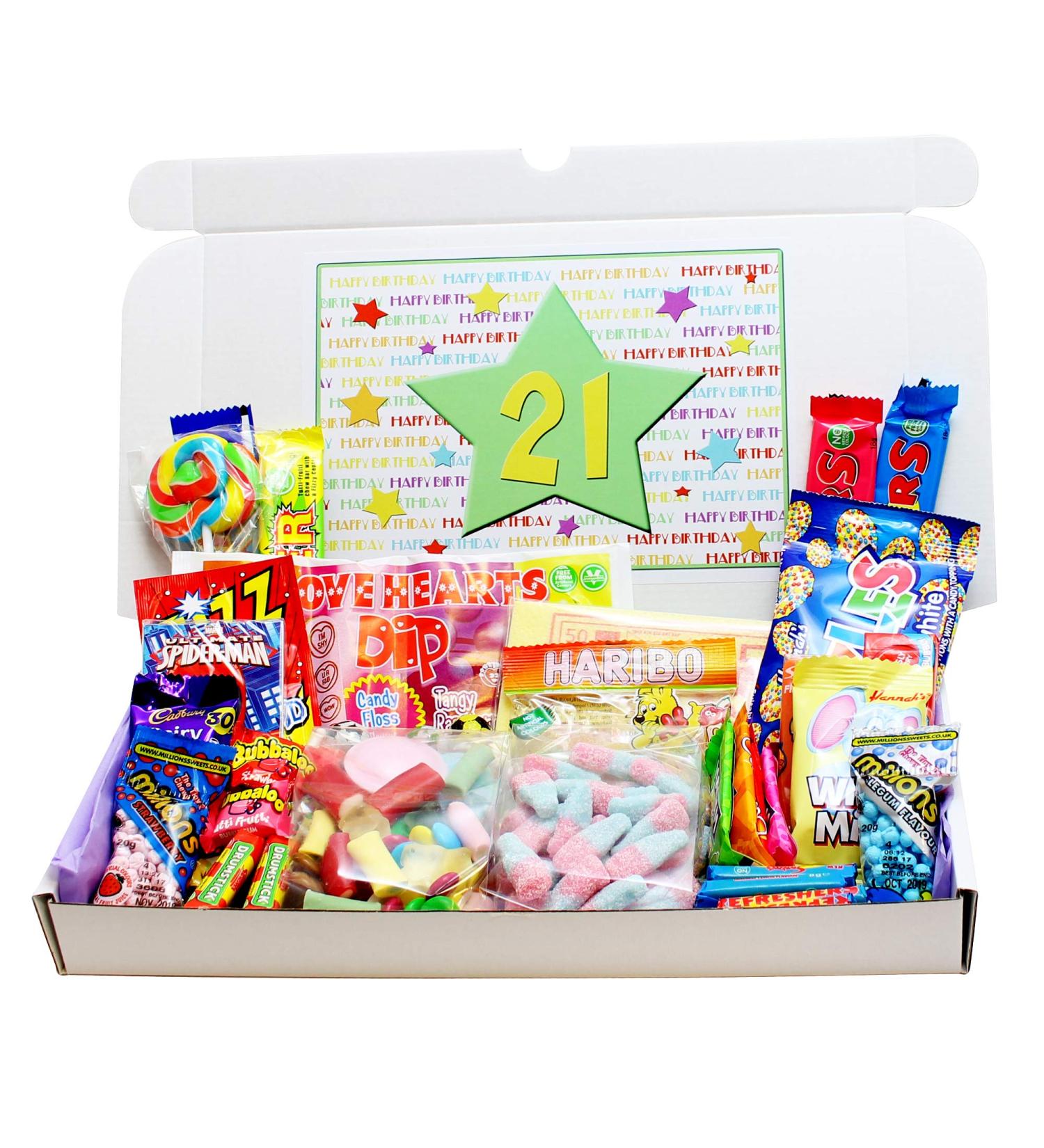 21st Birthday Sweets Gift Box - Buy Online on SooperMarket.com
