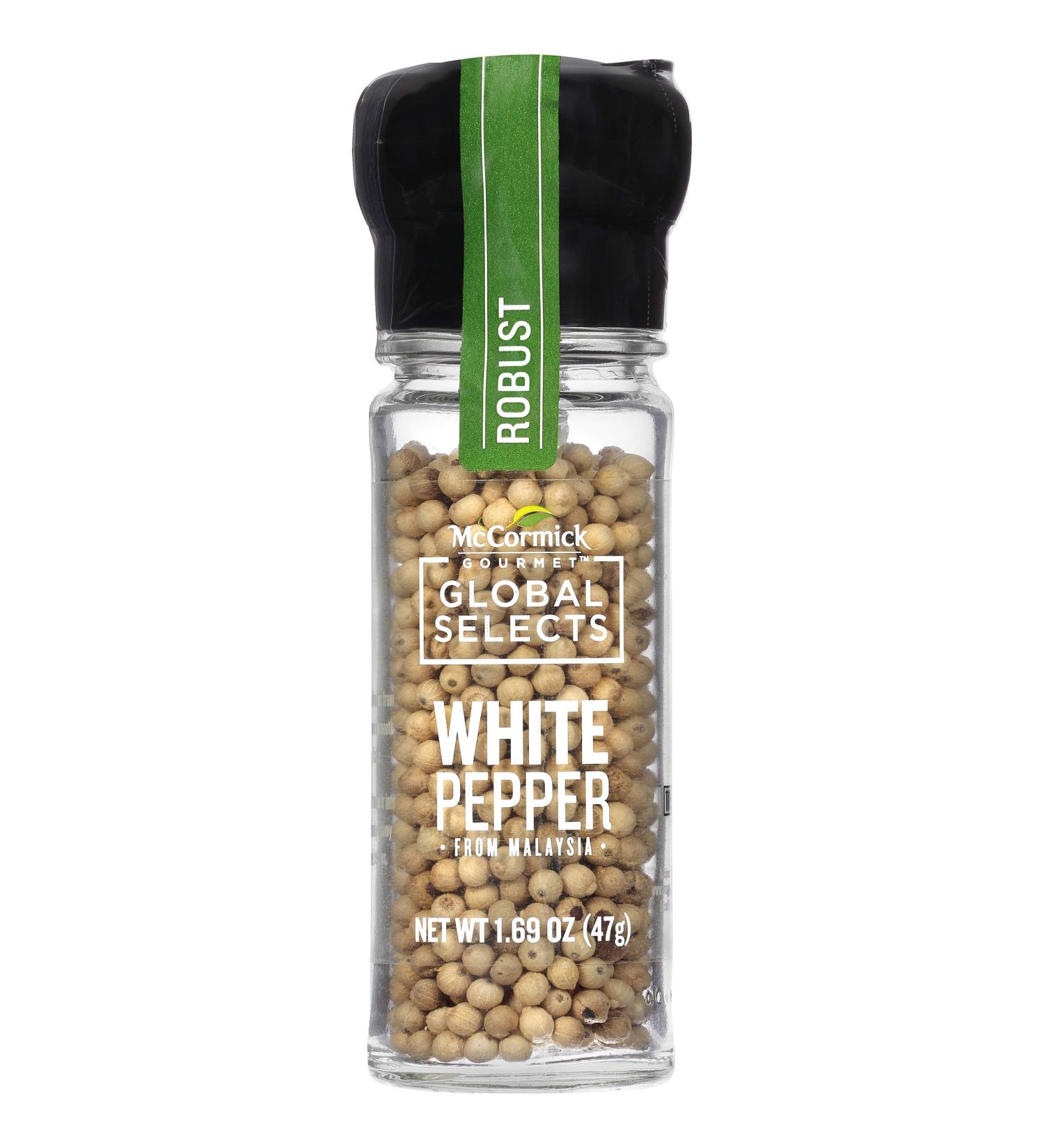 Buy McCormick Gourmet White Pepper from Malaysia - 1.69 oz (47 g) | Premium Spice - Buy Online on SooperMarket.com