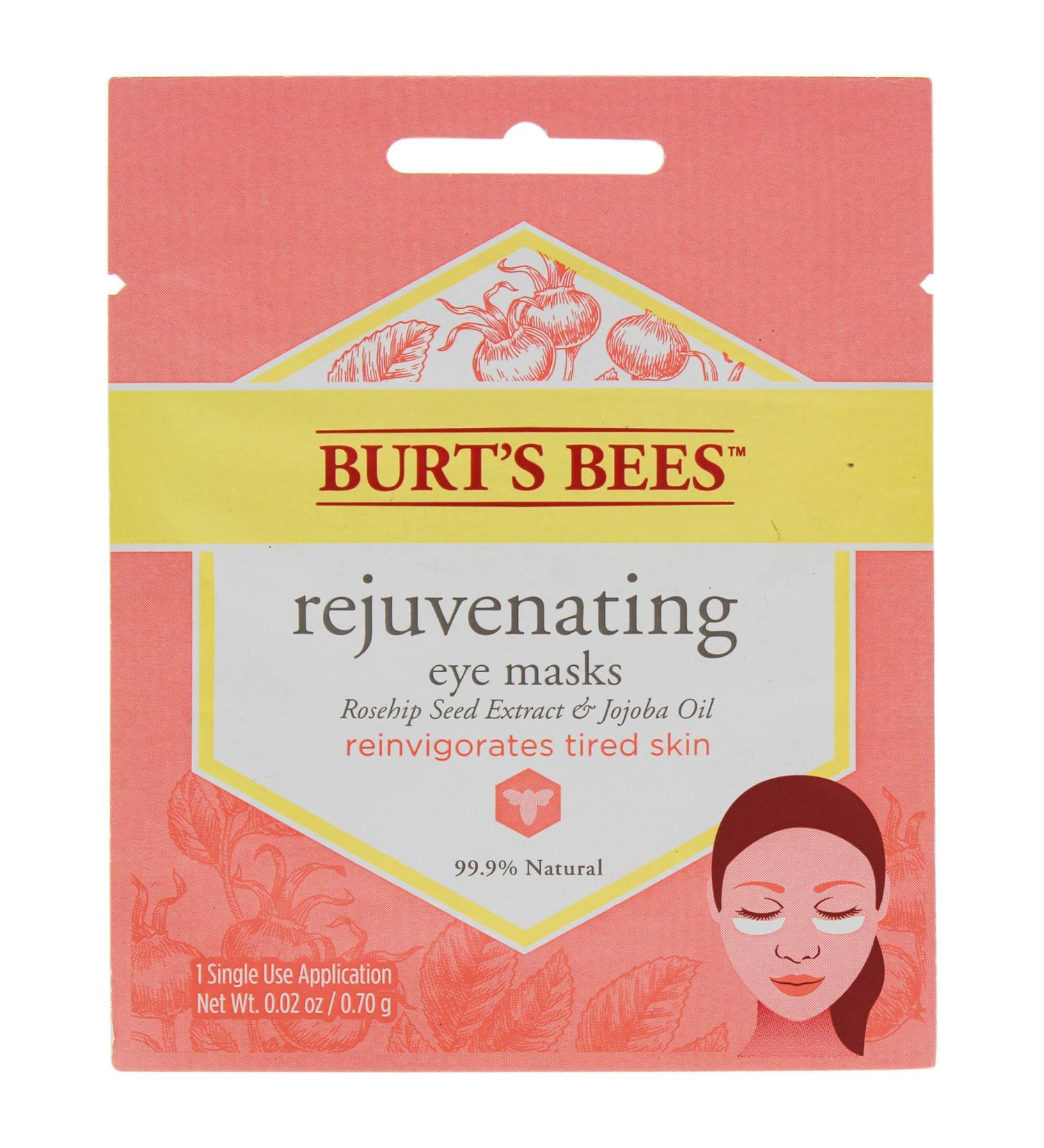 Burt's Bees Rejuvenating Eye Mask - Single Use Hydration & Refreshment - Buy Online on SooperMarket.com