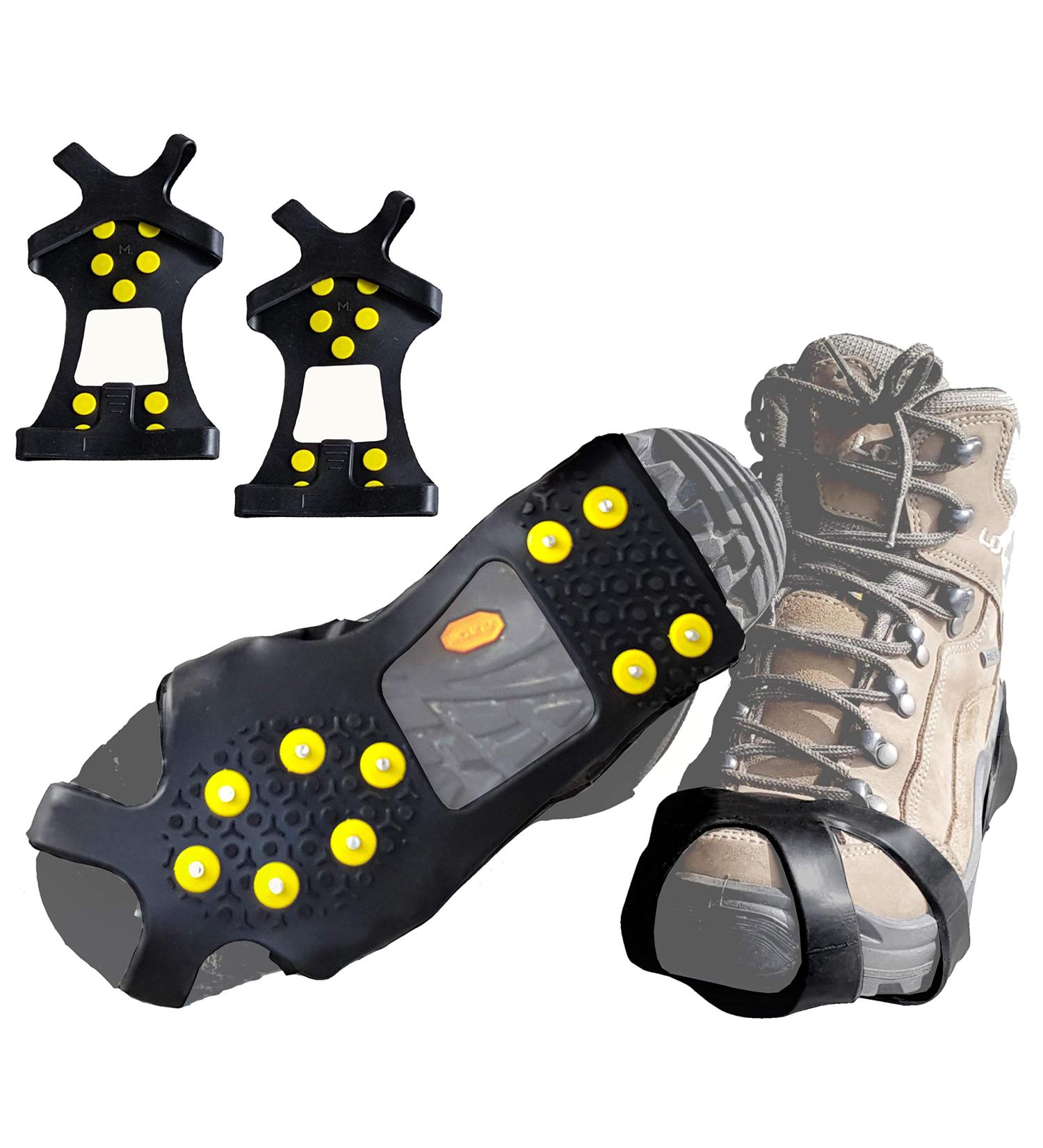 Limm Ice Snow Traction Cleats - Lightweight Crampon Cleats for Snow & Ice - Anti Slip Grippers for Shoes and Boots Medium Size - All Purpose Use - Buy Online on SooperMarket.com