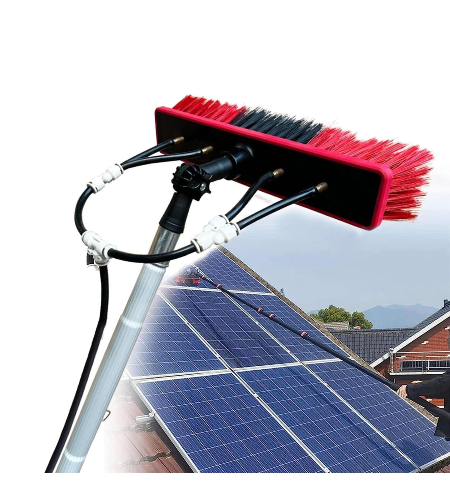 Window Cleaning Pole Water Fed Telescopic Brush Extendable Cleaner Conservatory Roof Suitable for Photovoltaic Panel Cleaning Trucks-12m/ 40ft Roof Cleaning Tools Window Cleaner Kit 35cm Brush Head 5M/17FT - Buy Online on SooperMarket.com