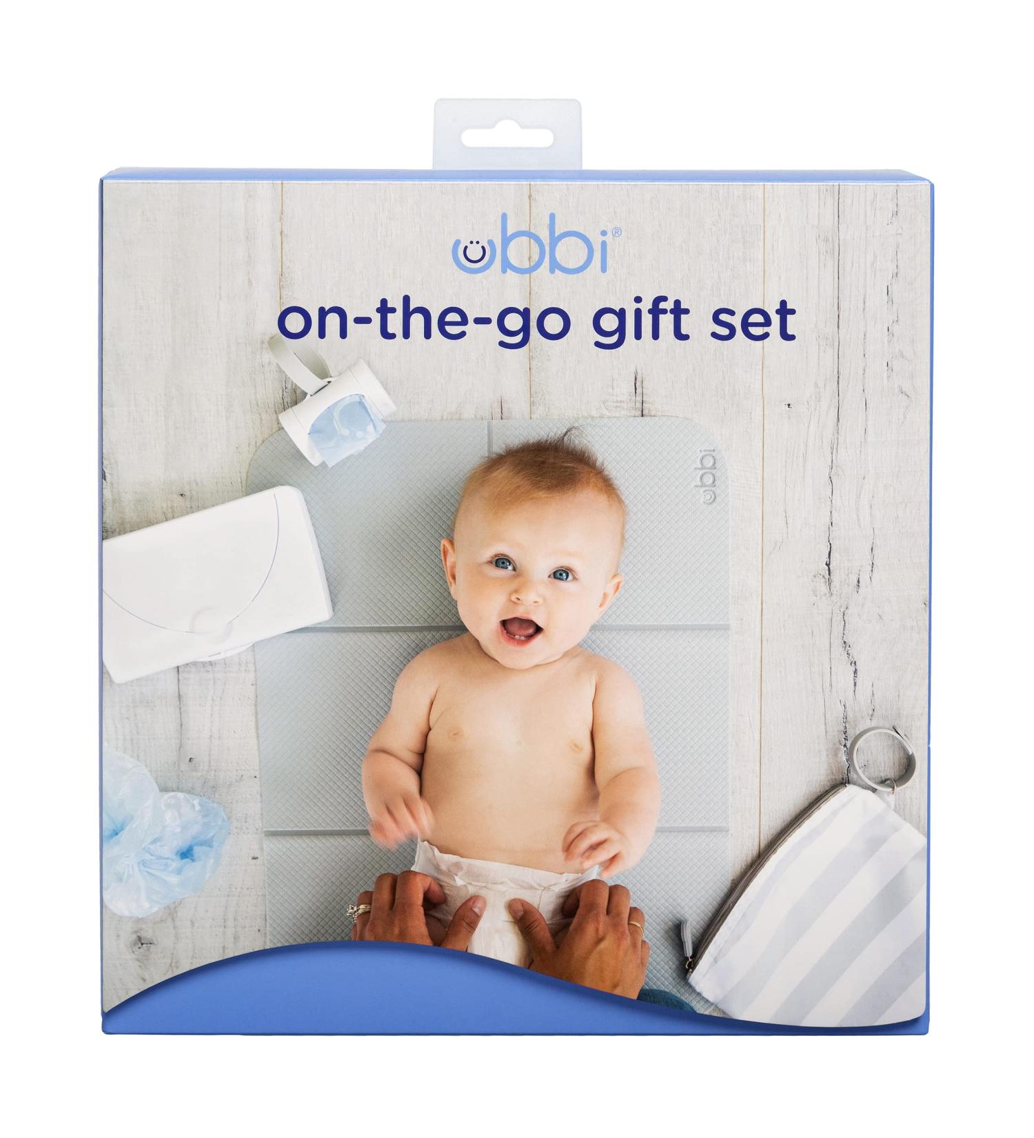 Ubbi On-the-Go Poison Set: Essential Baby Gear with Portable Changing Pad Wipe Dispenser & Bag Dispenser | Perfect Newborn Gift Set - Buy Online on SooperMarket.com