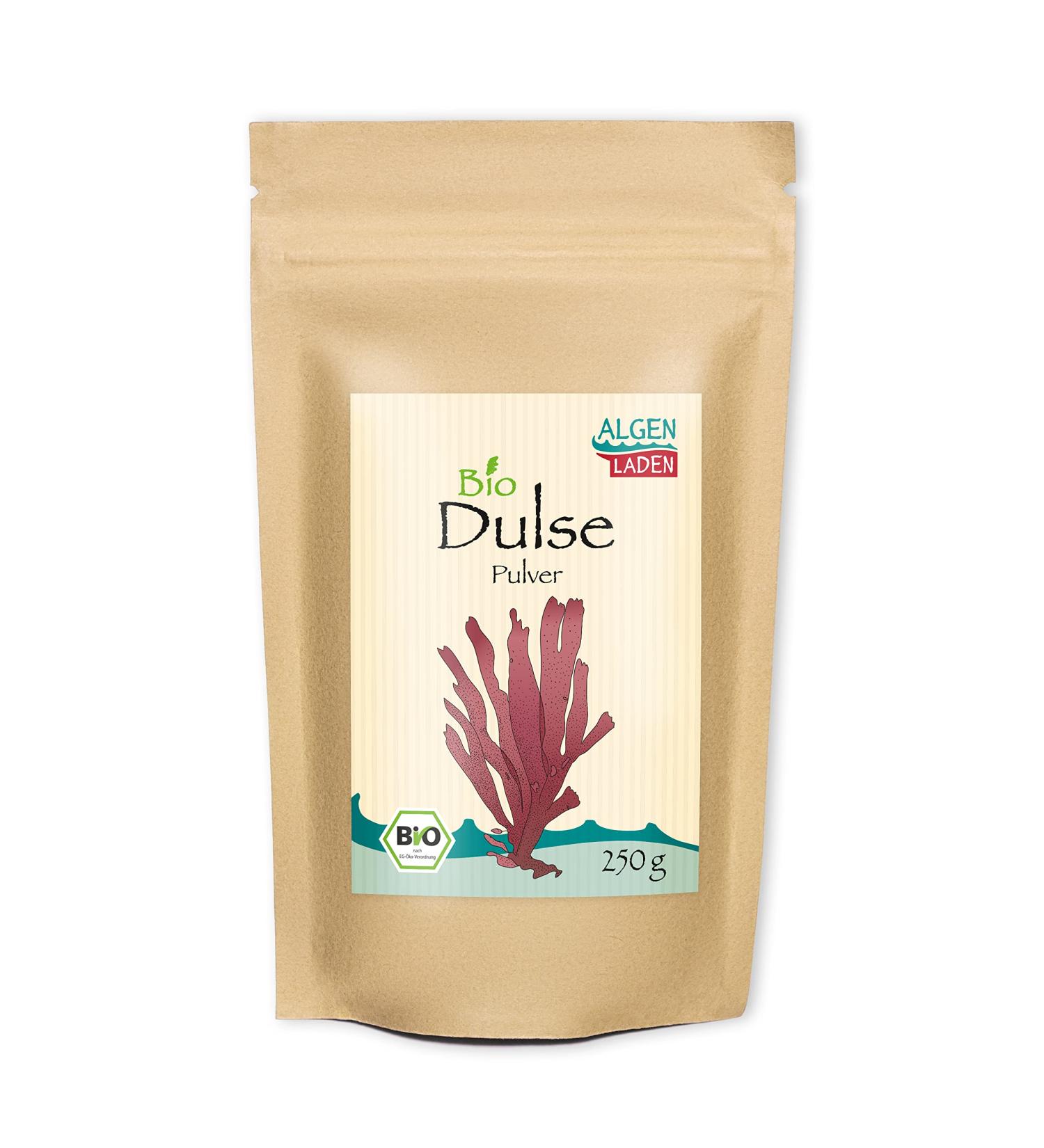 Buy Algenladen Organic Dulse Powder - 250g | Red Algae Superfood for Smoothies | Raw Vegan Powder | International Shipping Available - Buy Online on SooperMarket.com