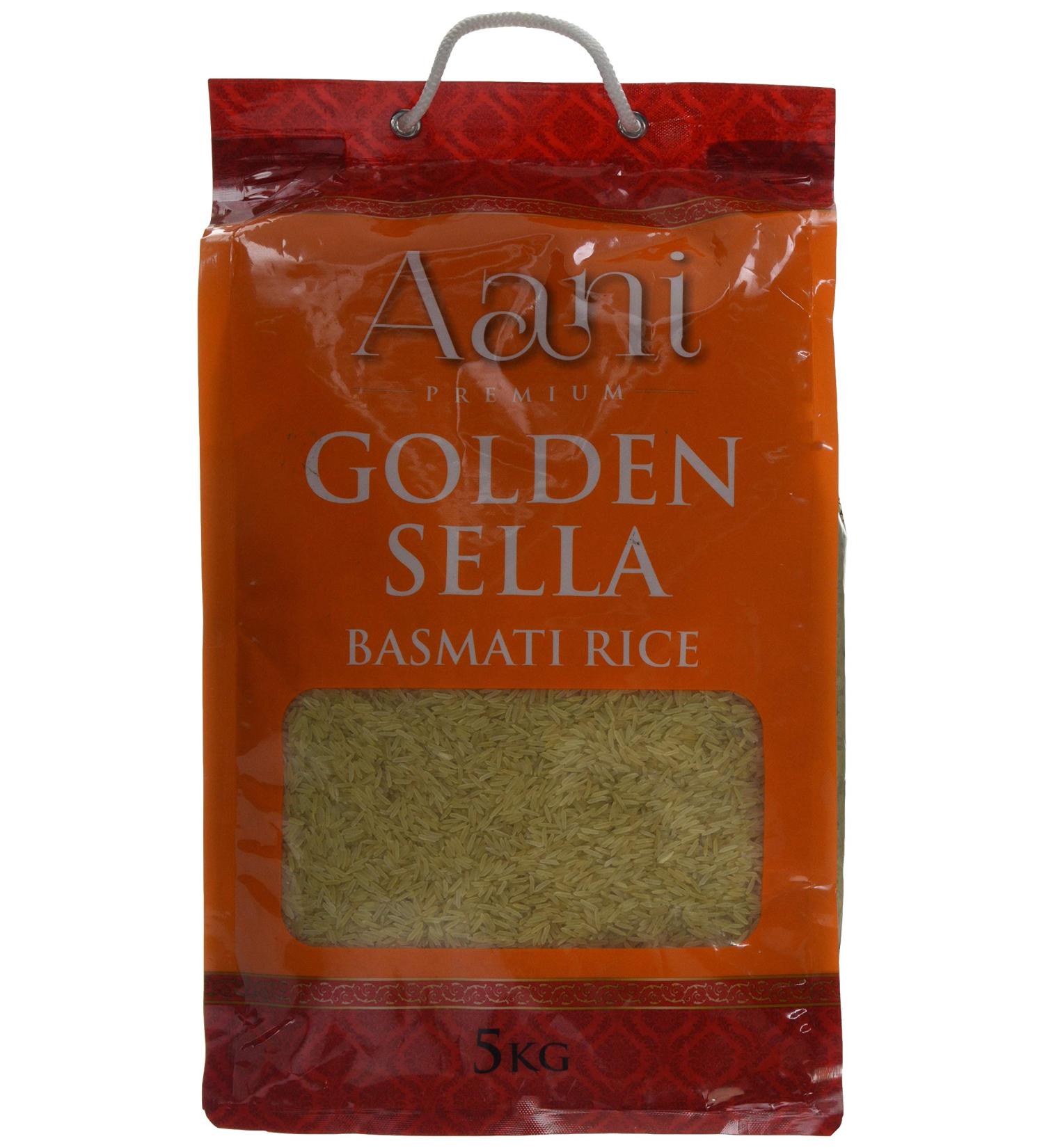 Aani Golden Sella Rice - Premium Quality Basmati Rice for Authentic Indian Cuisine - Buy Online on SooperMarket.com