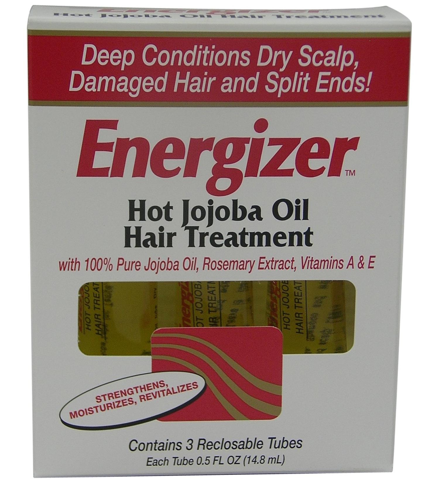 Hobe Labs Energizer Hot Jojoba Oil Hair Treatment With Vitamin A & E Reclosable Tubes 0.5 Oz 3 Ea 3count 1