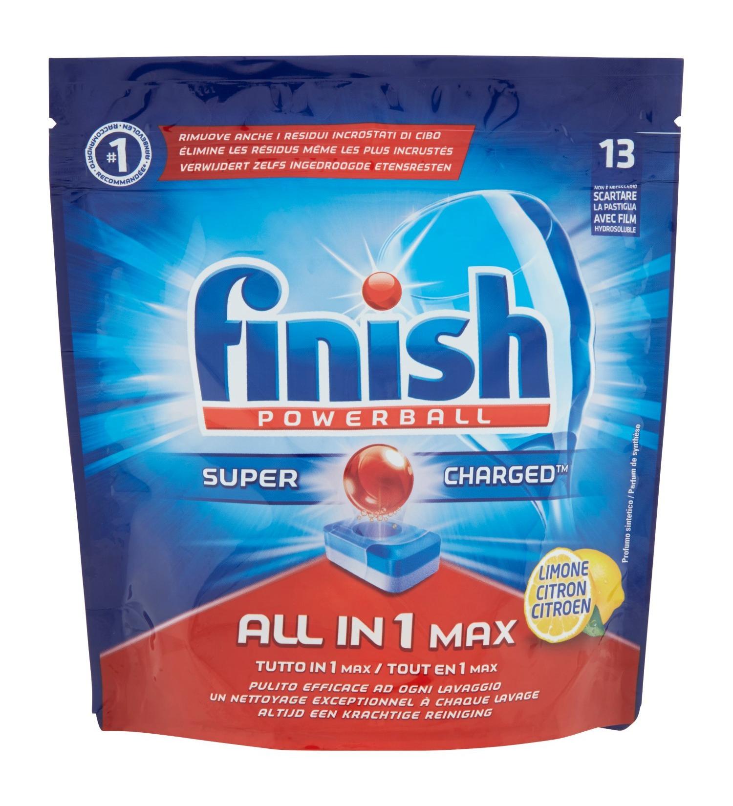 Finish All-in-One Max Dishwasher Cleaner 13 Tabs 242 g Lemon - Buy Online on SooperMarket.com