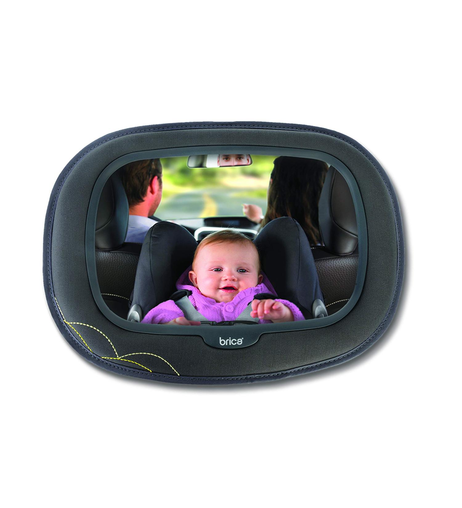 Munchkin Baby In-Sight Car Mirror - Extra Large Wide-Angle Reflection for Superior View of Baby, Black - Buy Online on SooperMarket.com