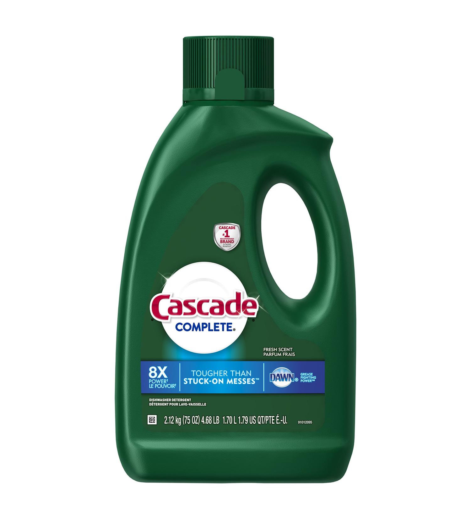 Buy Cascade Complete Gel All-in-1 Dishwasher Detergent 75 oz - Fresh | International Shipping Available - Buy Online on SooperMarket.com