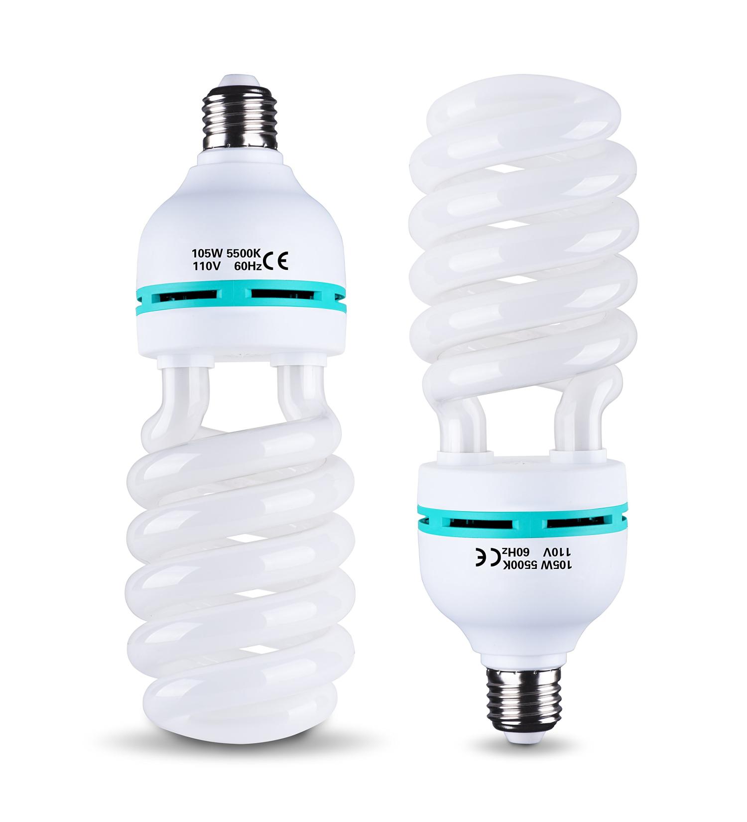 EMART 105W 5500K Daylight Full Spectrum Light Bulb for Photography Studio - 2 Pack - Buy Online on SooperMarket.com