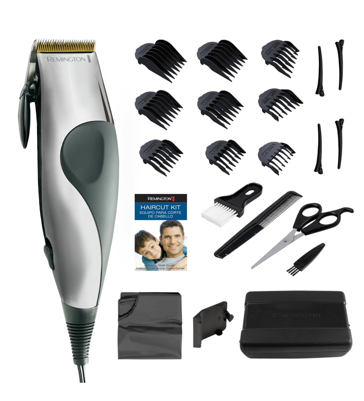 Remington Hair Cutting Kit Stainless Steal Blades for Precise Cleaner Haircuts HC2000CDN/3