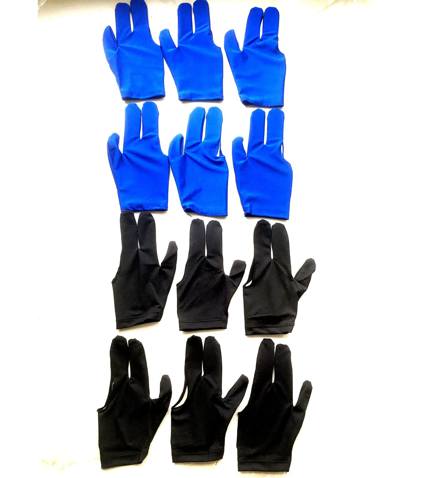 LLJ Billiard Gloves 12 PCS Set - 3 Fingers Pool Cue Gloves for Left/Right Hand - Buy Online on SooperMarket.com