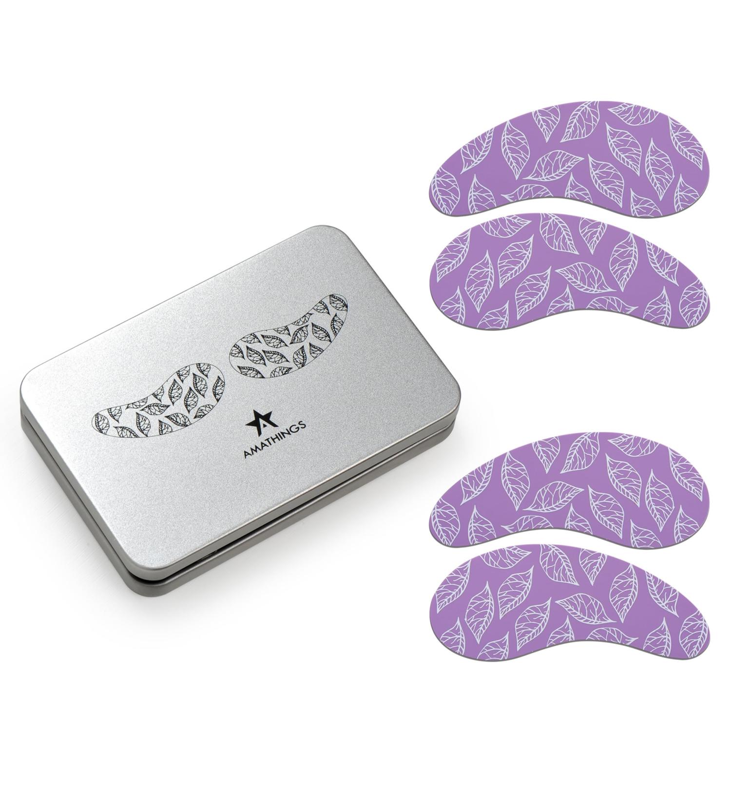 Amathings Reusable Silicone Eye Pads - Anti-Aging Tear Bags & Wrinkles Relief | 100% Eco-Friendly | 2 Pairs in Quality Storage Box - Buy Online on SooperMarket.com