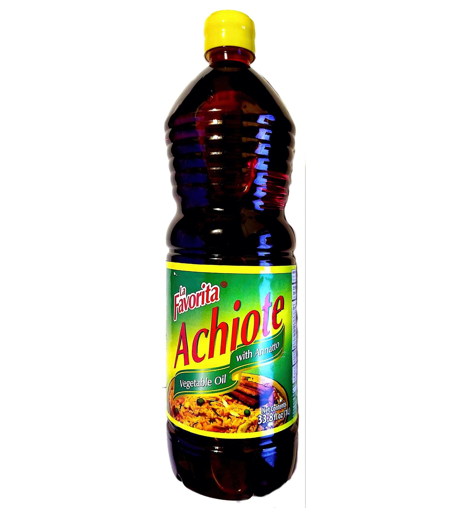 La Favorita Vegetable Oil with Annato 33.80 oz - Premium Quality - Buy Online on SooperMarket.com