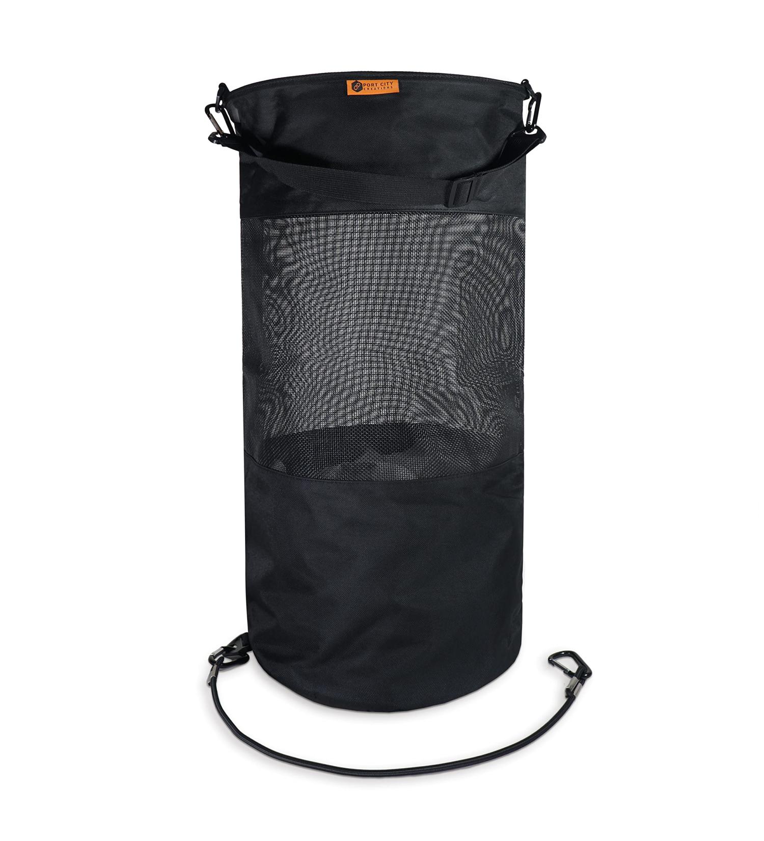 Port City Creations Boat Trash Bag - Portable Outdoor Mesh Bag for Boat, Kayak & Camper (Black) - Buy Online on SooperMarket.com