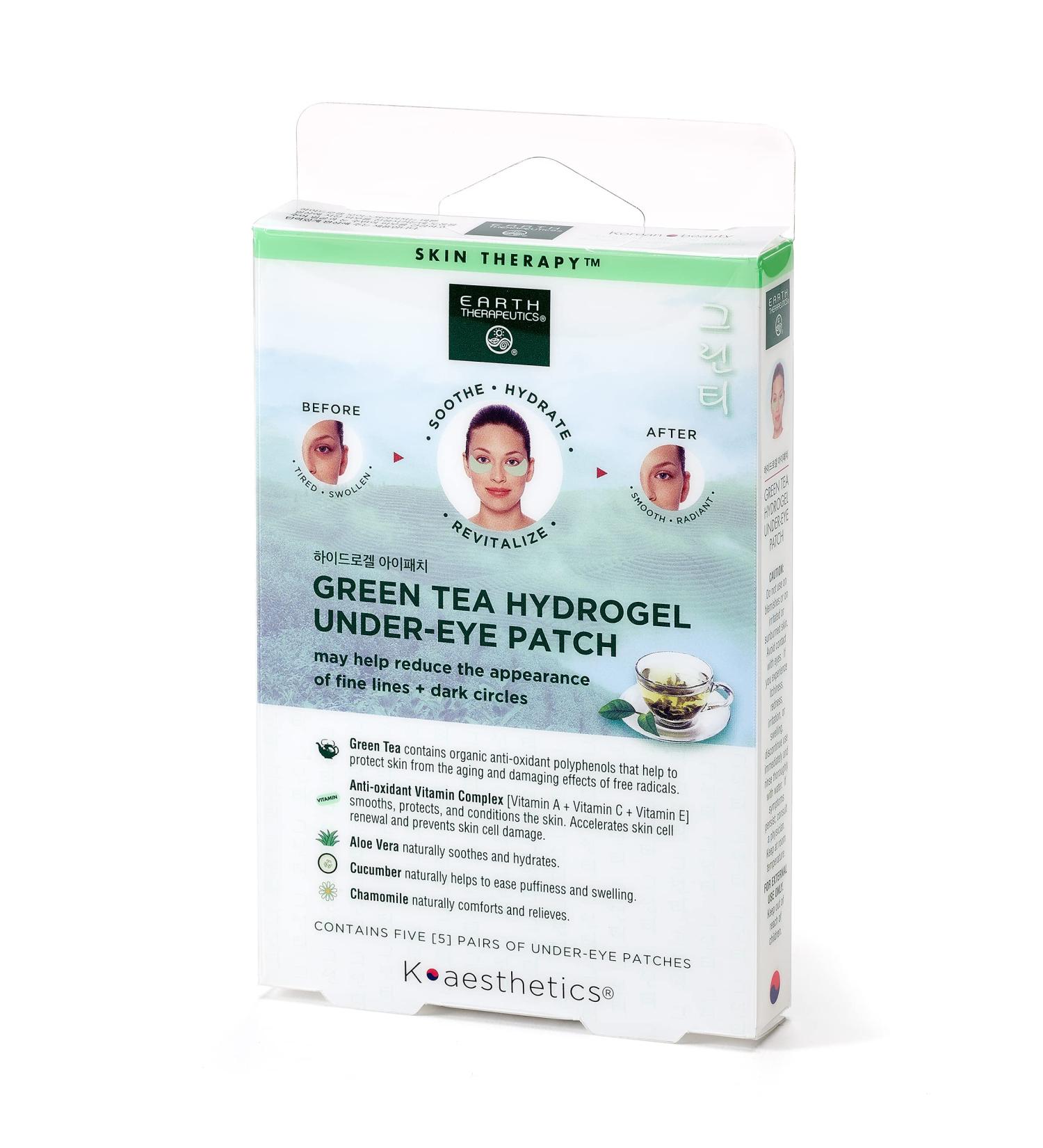 Earth Therapeutics Hydrogel Under-Eye Recovery Patch - Reduce Wrinkles, Puffy Eyes & Dark Circles - Revitalize & Refresh Skin - 5 Pairs - Buy Online on SooperMarket.com