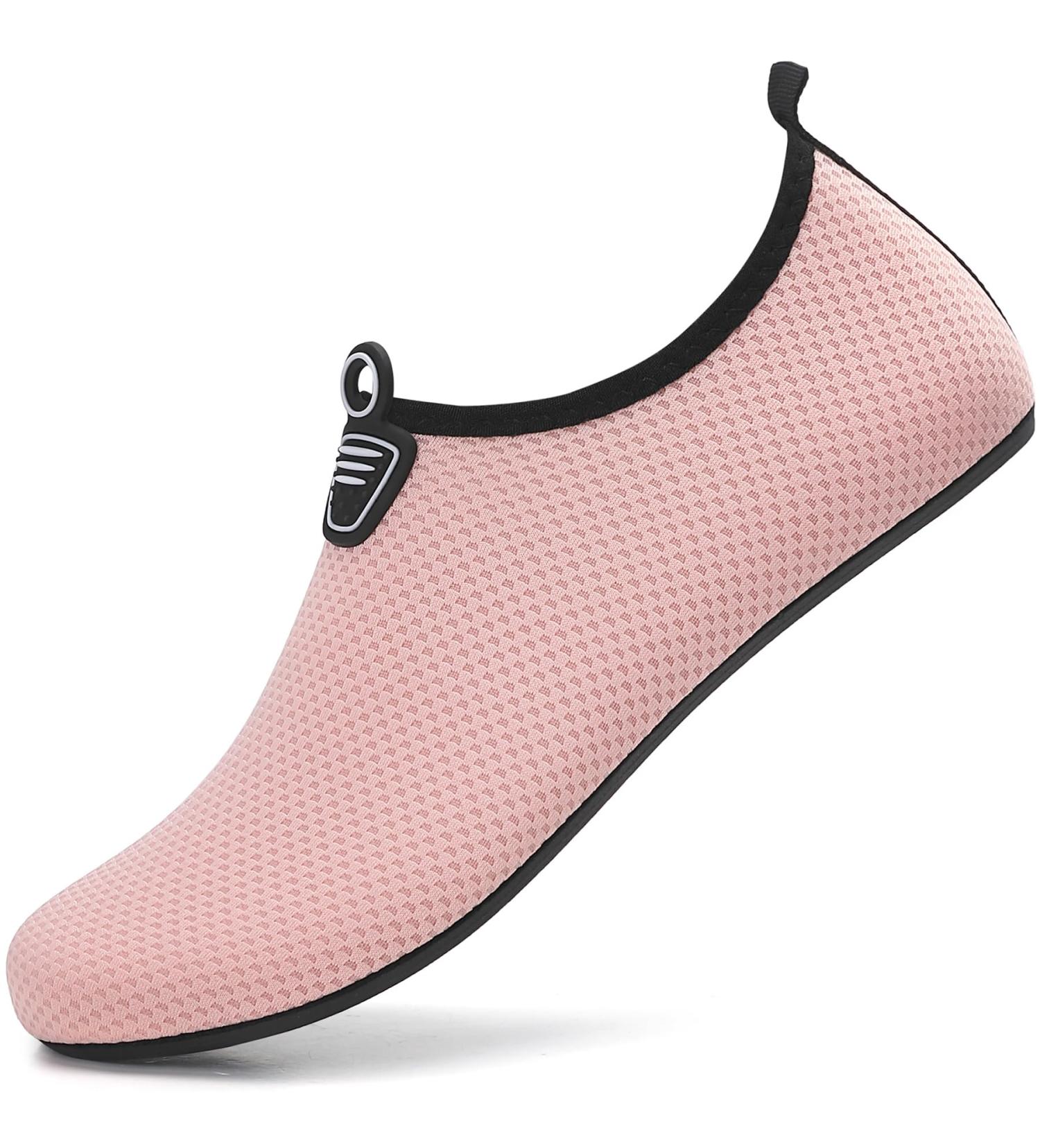 Ruomu Fast Drying Bathing Shoes for Women & Men | Slipproof Aqua Shoes | Lightweight Beach & Surf Footwear | Size 38 EU - Pink - Buy Online on SooperMarket.com