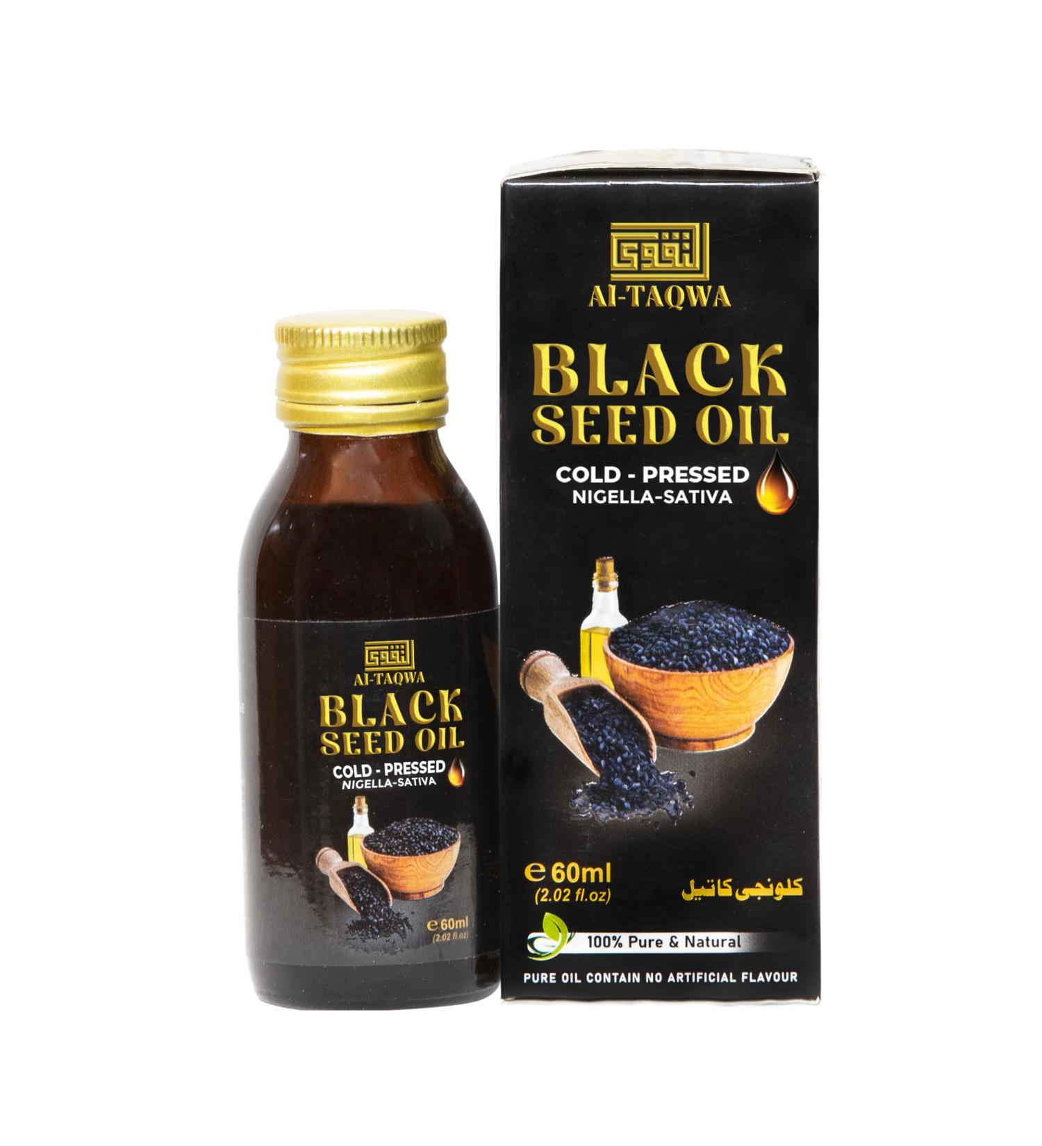 Black Seed Oil | Pure Virgin Black Cumin Seed Oil (Nigella Sativa) Kalonji | Cold Pressed Unrefined | Liquid 60ml - Buy Online on SooperMarket.com