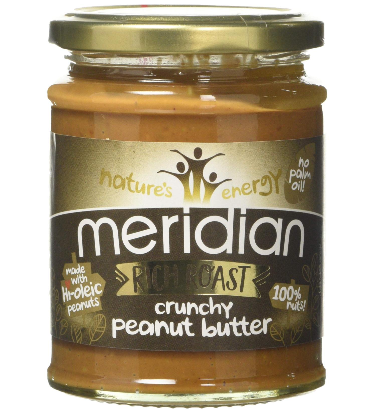 Meridian Foods Peanut Butter Rich Roast 280 g Crunchy 6 Units - Buy Online on SooperMarket.com