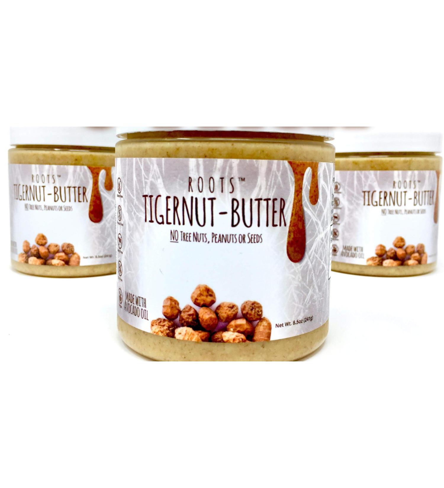 ROOTS Tigernut Butter - Aip and Paleo Vegan Compliant - Nut Free, Seed Free, Gluten Free, Soy Free - Original Flavor 3 Pack (8.5 oz each) - Buy Online on SooperMarket.com