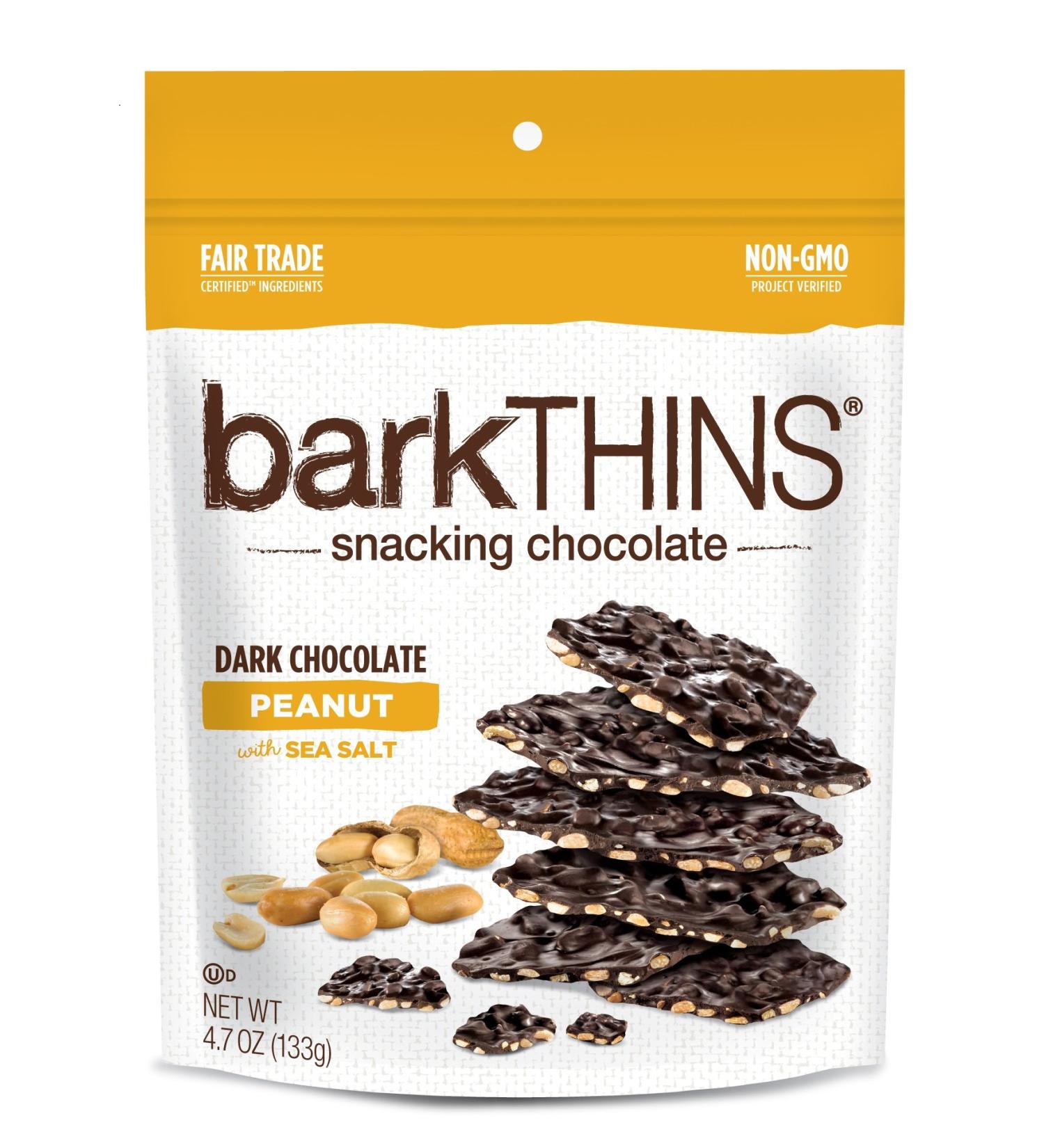 BarkTHINS Dark Chocolate Peanut with Sea Salt - 4.7 oz | Delicious Snacking Treats - Buy Online on SooperMarket.com