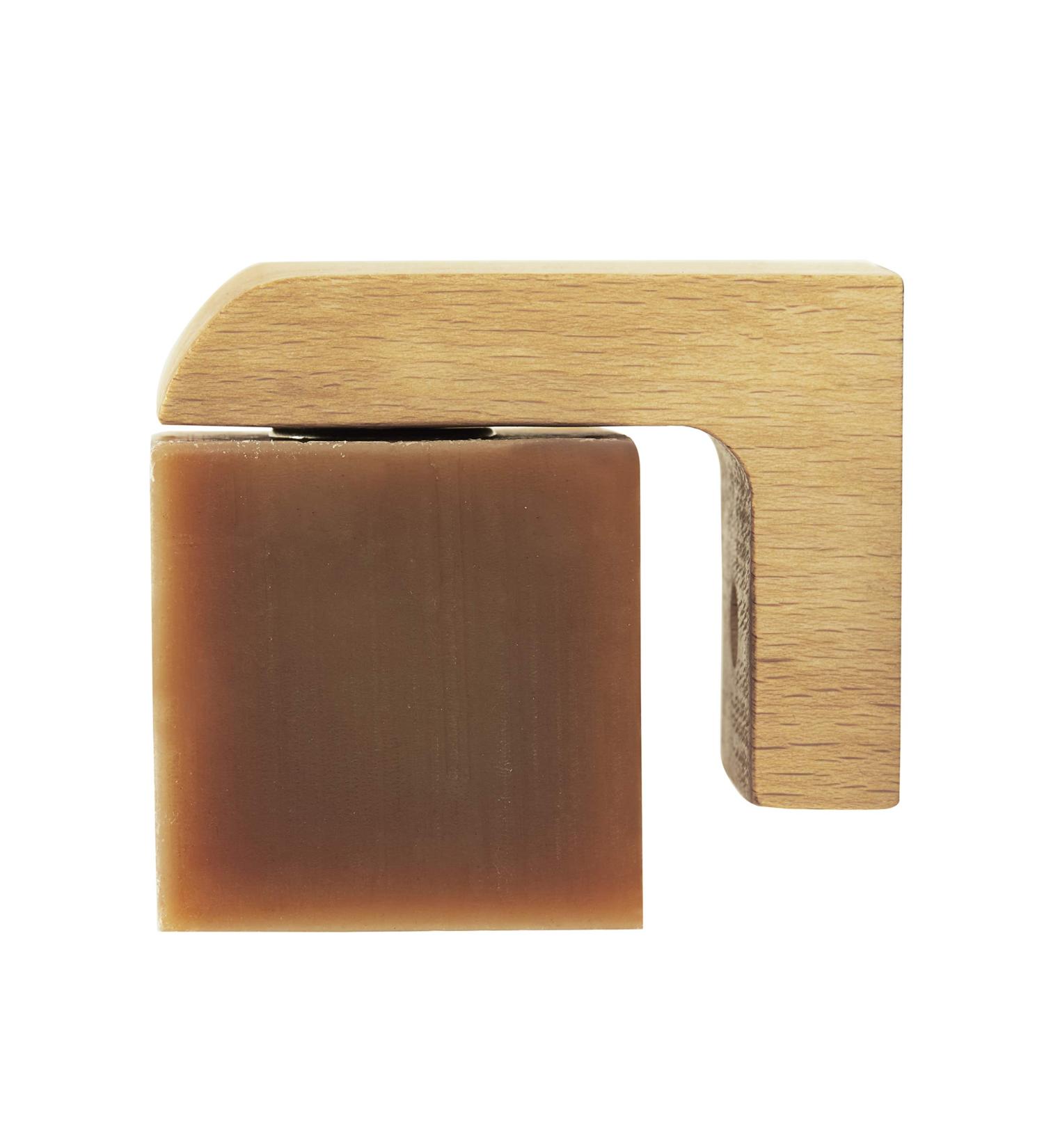 Professor Fuzzworthy Wood Magnetic Soap Holder - In-Shower Storage for Soaps & Shampoo Bars - Beech Wood Soap Dish Dispenser - No More Soggy Soaps - Buy Online on SooperMarket.com