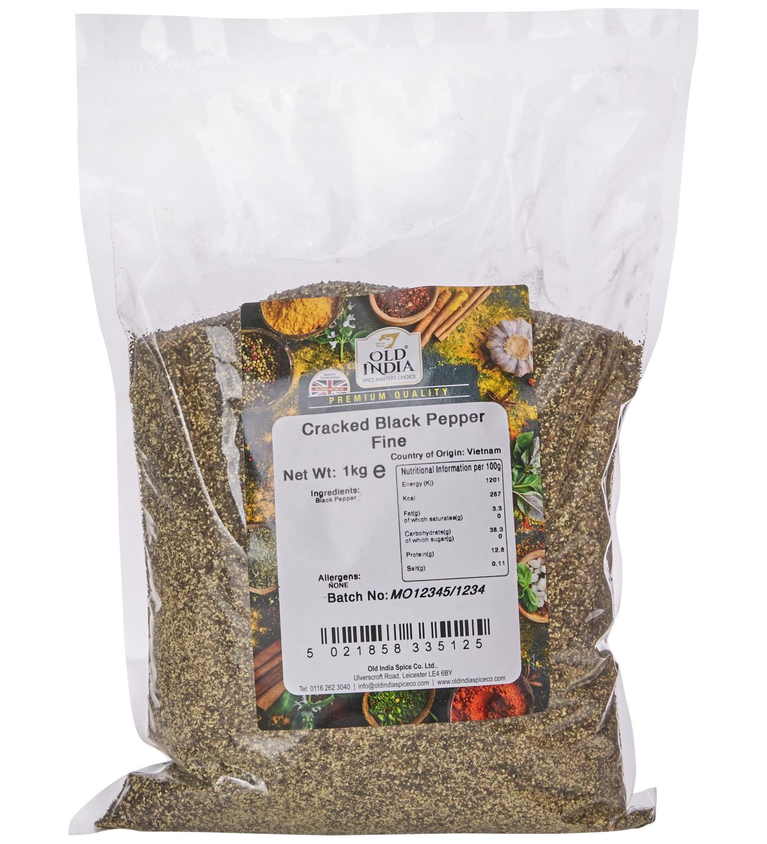 Old India Cracked Black Pepper - 1 Kg (Pack of 1) - Buy Online on SooperMarket.com