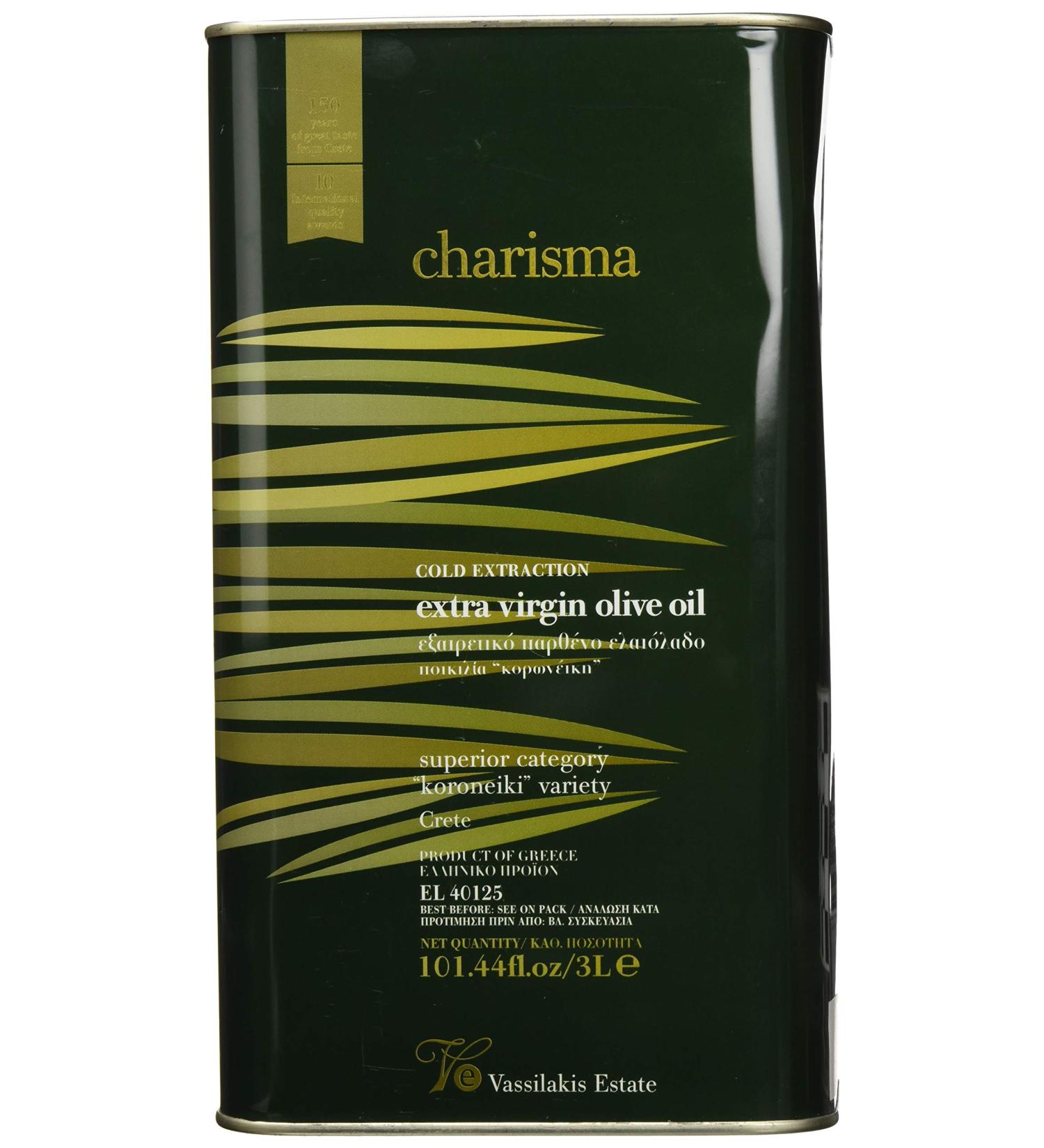 Buy Charisma Greek Extra Virgin Olive Oil from Crete - 3L - Premium Quality Authentic Flavor International Shipping - Buy Online on SooperMarket.com
