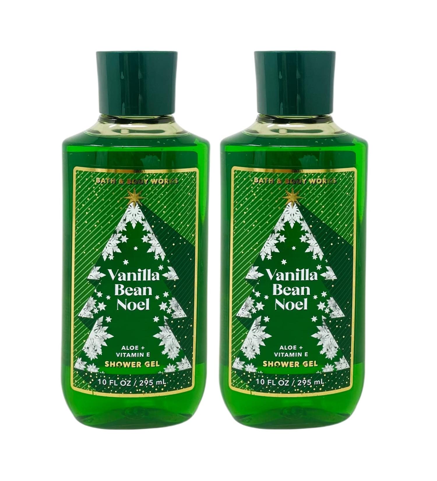 Bath and Body Works 2 Pack Vanilla Bean Noel Shower Gel 10 Oz.