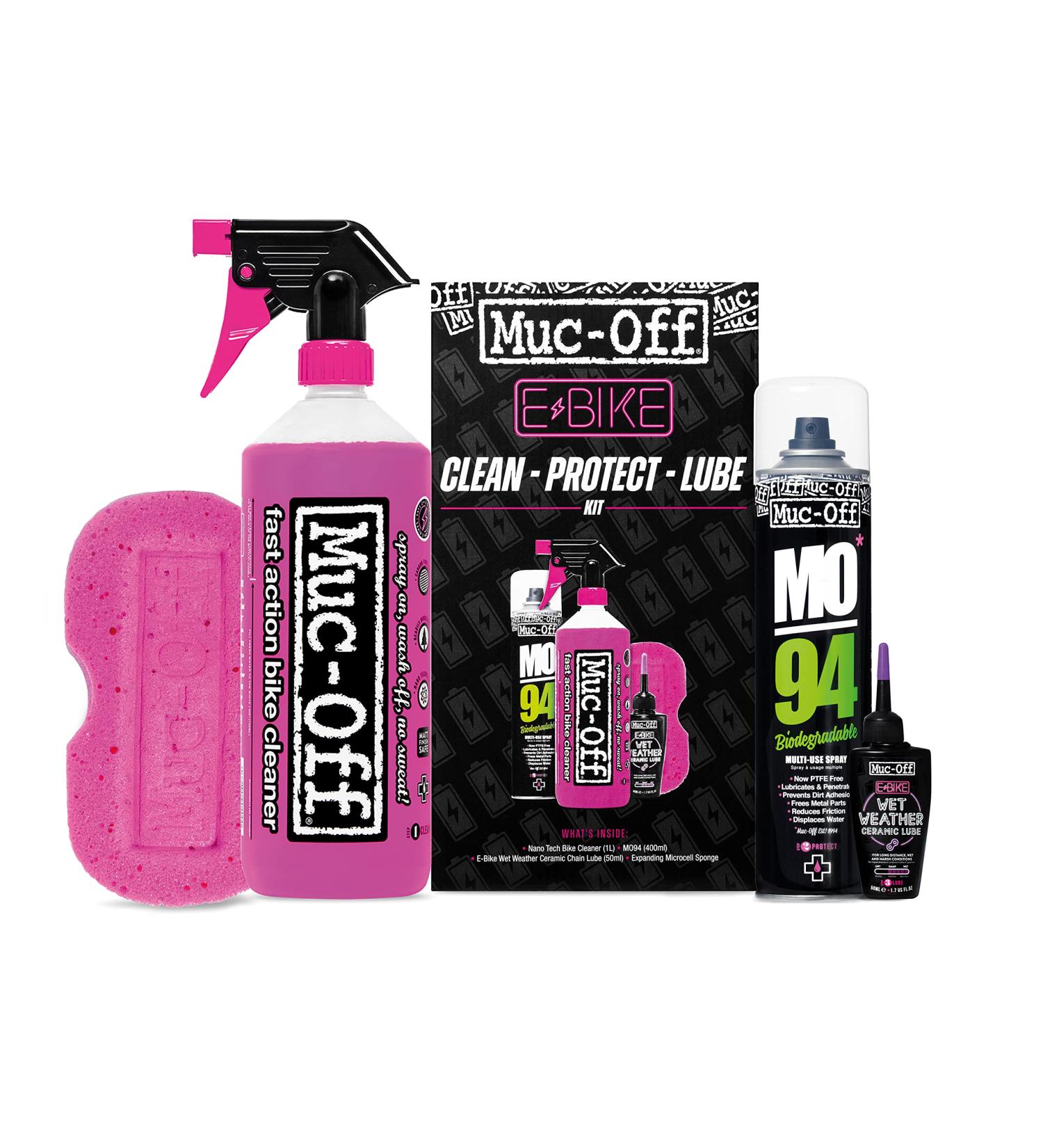Muc-Off eBike Clean  Protect & Lube Kit - Bike Cleaning Kit  Bike Maintenance Kit for Electric Bikes - Includes Bike Wash and Bike Chain Lube - Buy Online on SooperMarket.com