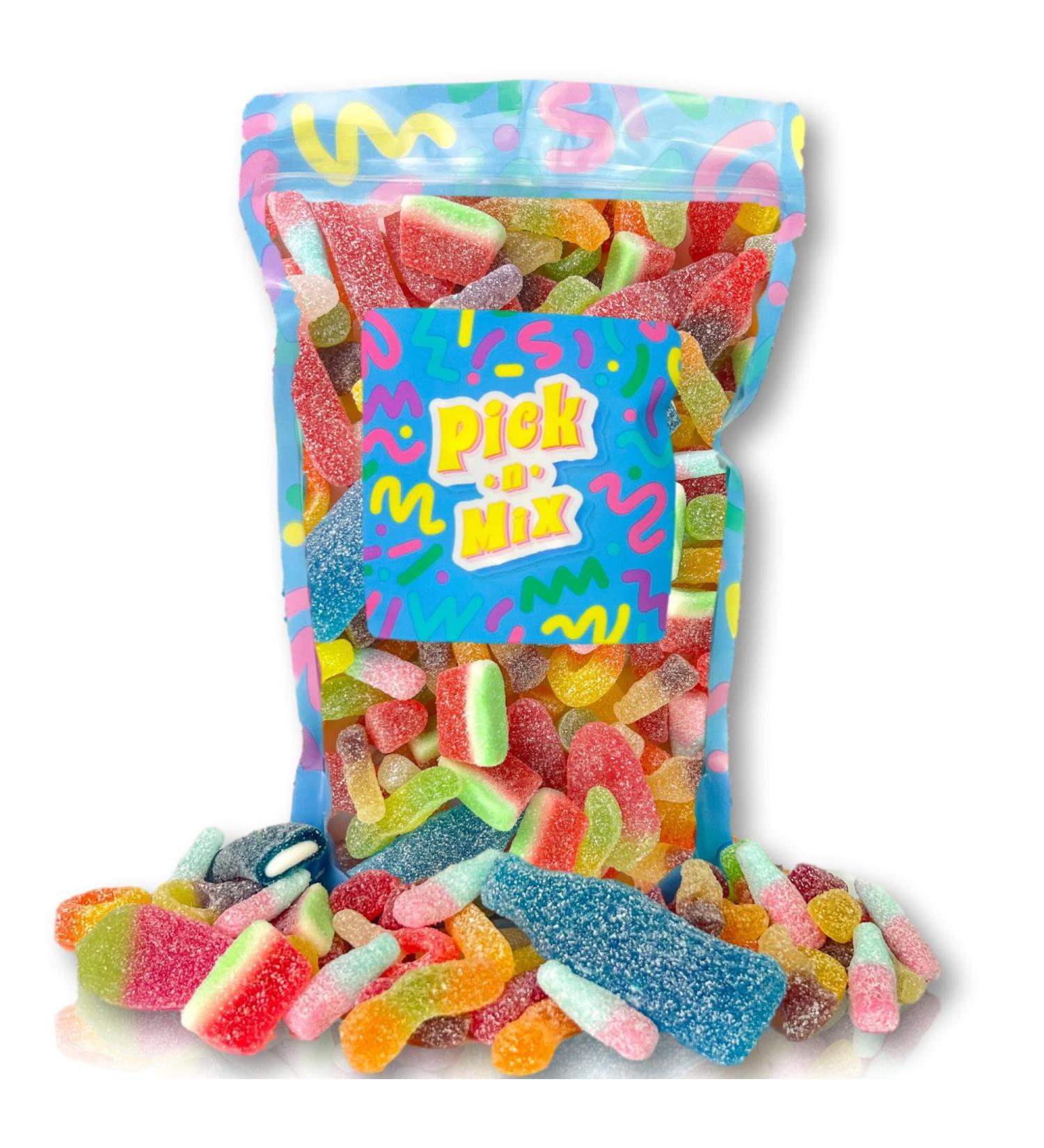 Fizzy Pick and Mix Sweets Fizzy/Sour Classic Retro Pick n Mix Candy Selection Sour Sweet Mix By The Sweet Treat Gifting Co. - Buy Online on SooperMarket.com