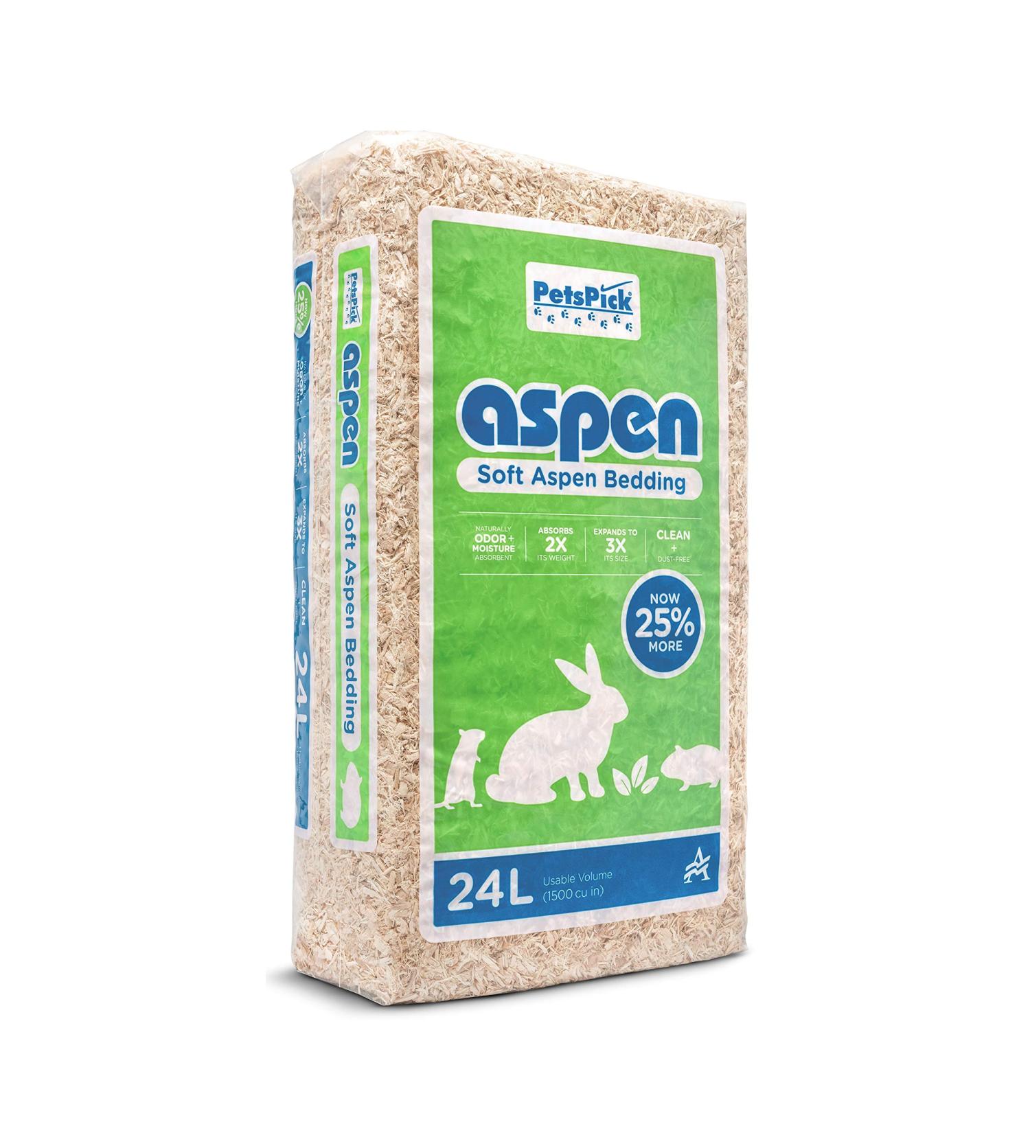 PETSPICK Aspen Soft Pet Bedding 24L - Cozy Bedding for Small Animals - Buy Online on SooperMarket.com
