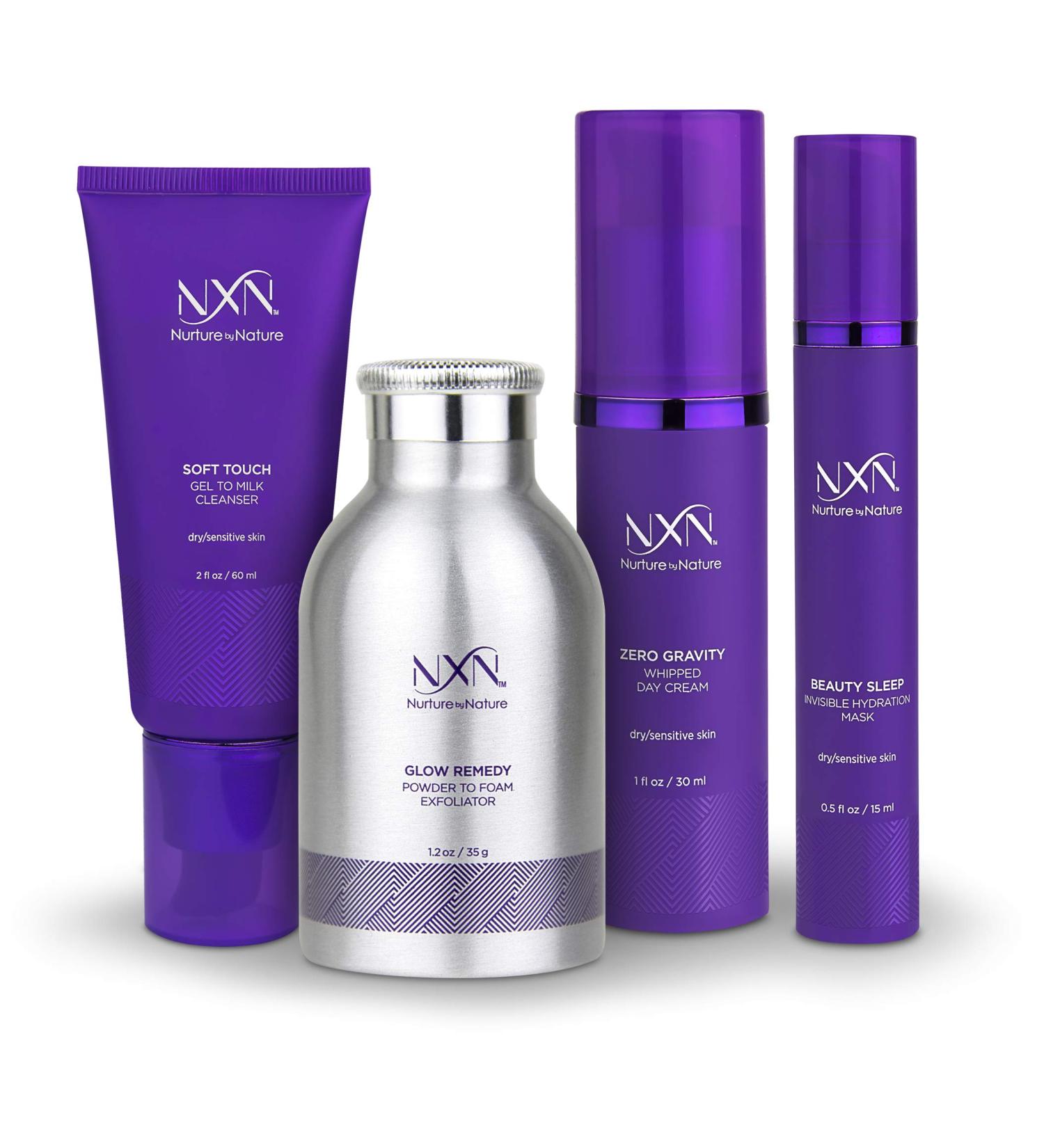 NxN Total Moisture 4-Step Anti-Aging Treatment & Dry Skin Facial System - Skin Care Kit for Hydration, Wrinkle Reduction - Buy Online on SooperMarket.com