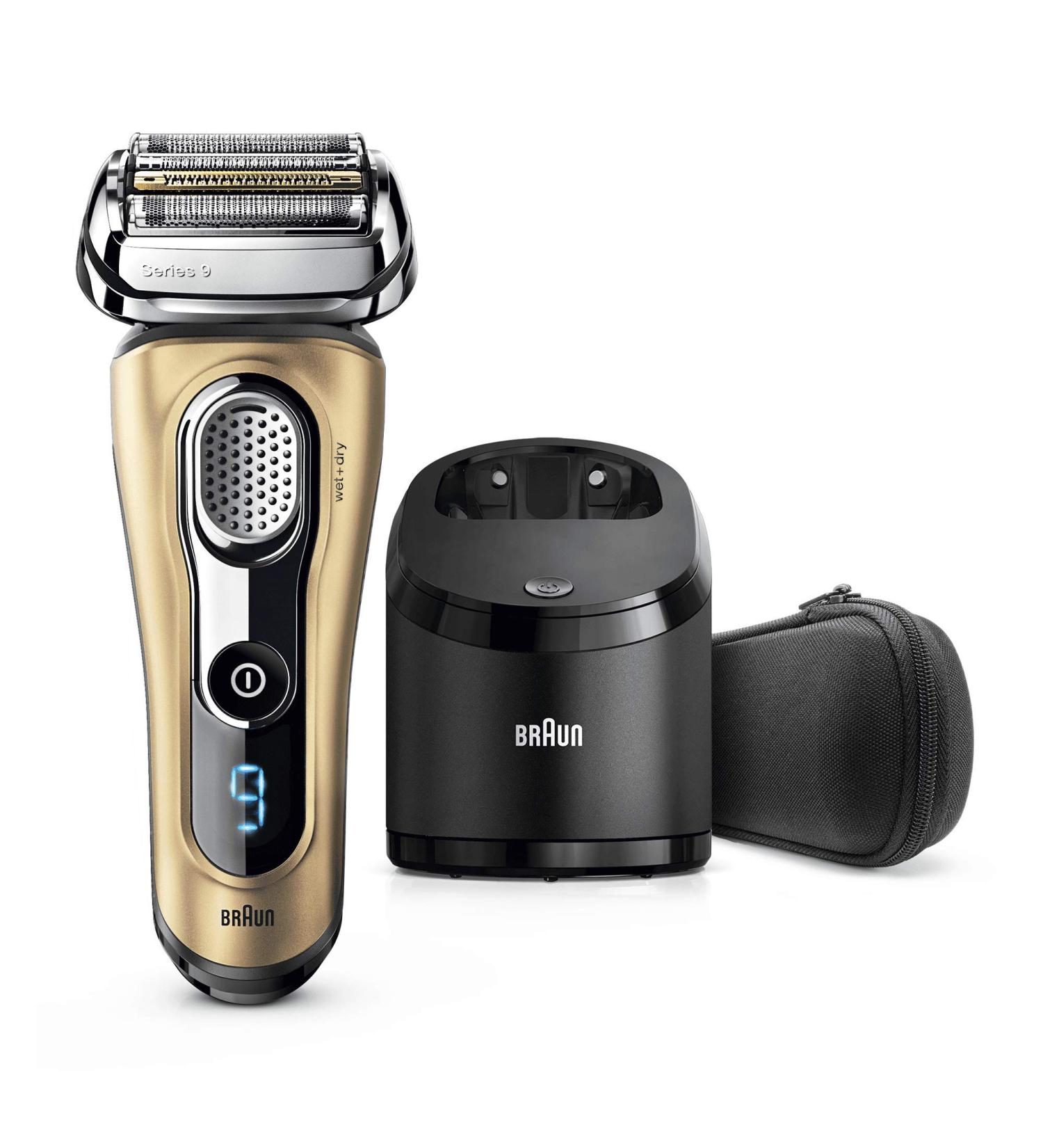 Braun 9299cc Series 9 Men's Electric Beard Trimmer with Blade Cleaning Station and Travel Case Gold Edition - Buy Online on SooperMarket.com