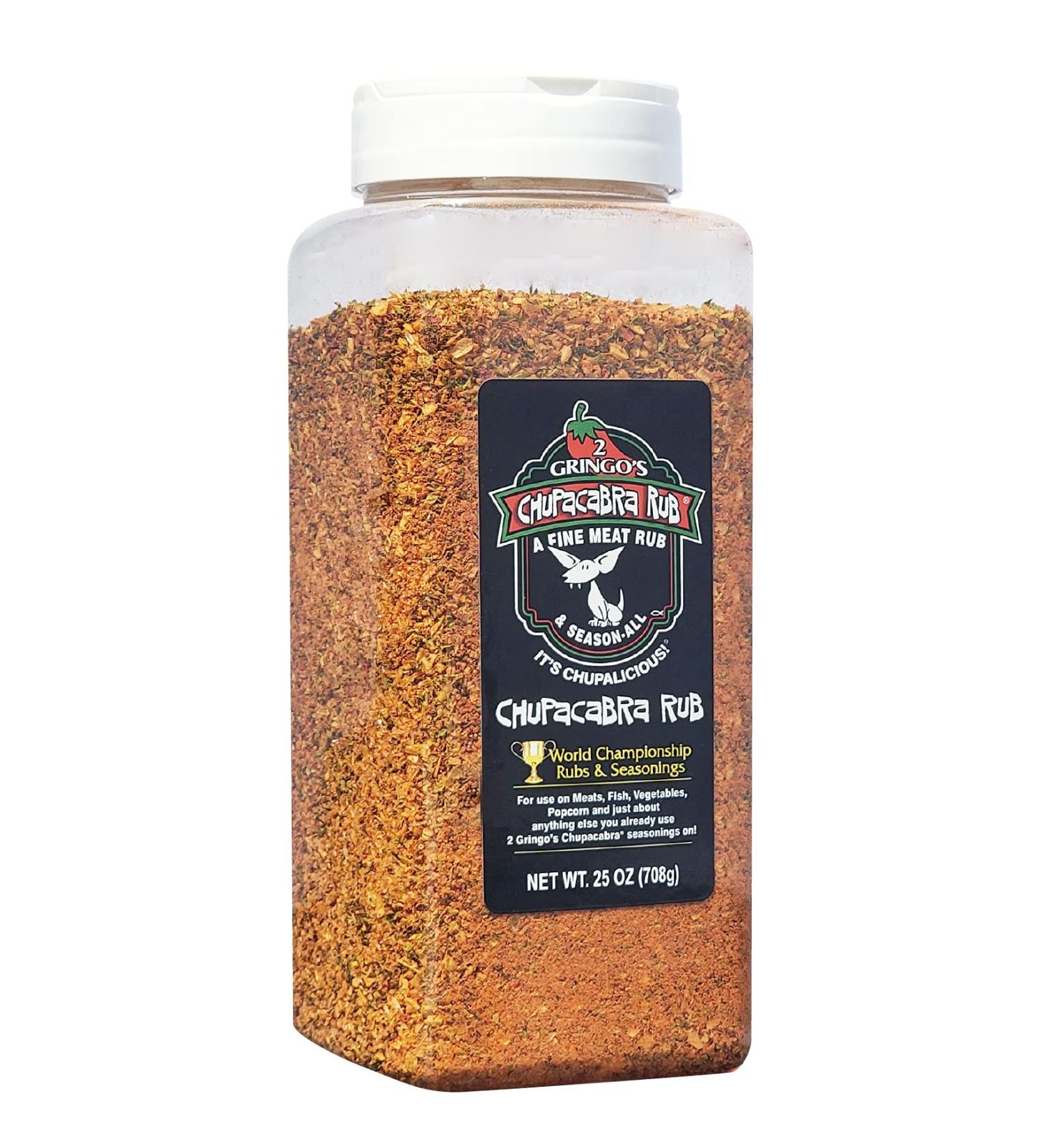 2 Gringos Chupacabra Original Fine Meat Rub - 25oz | BBQ Seasoning Blend - Buy Online on SooperMarket.com