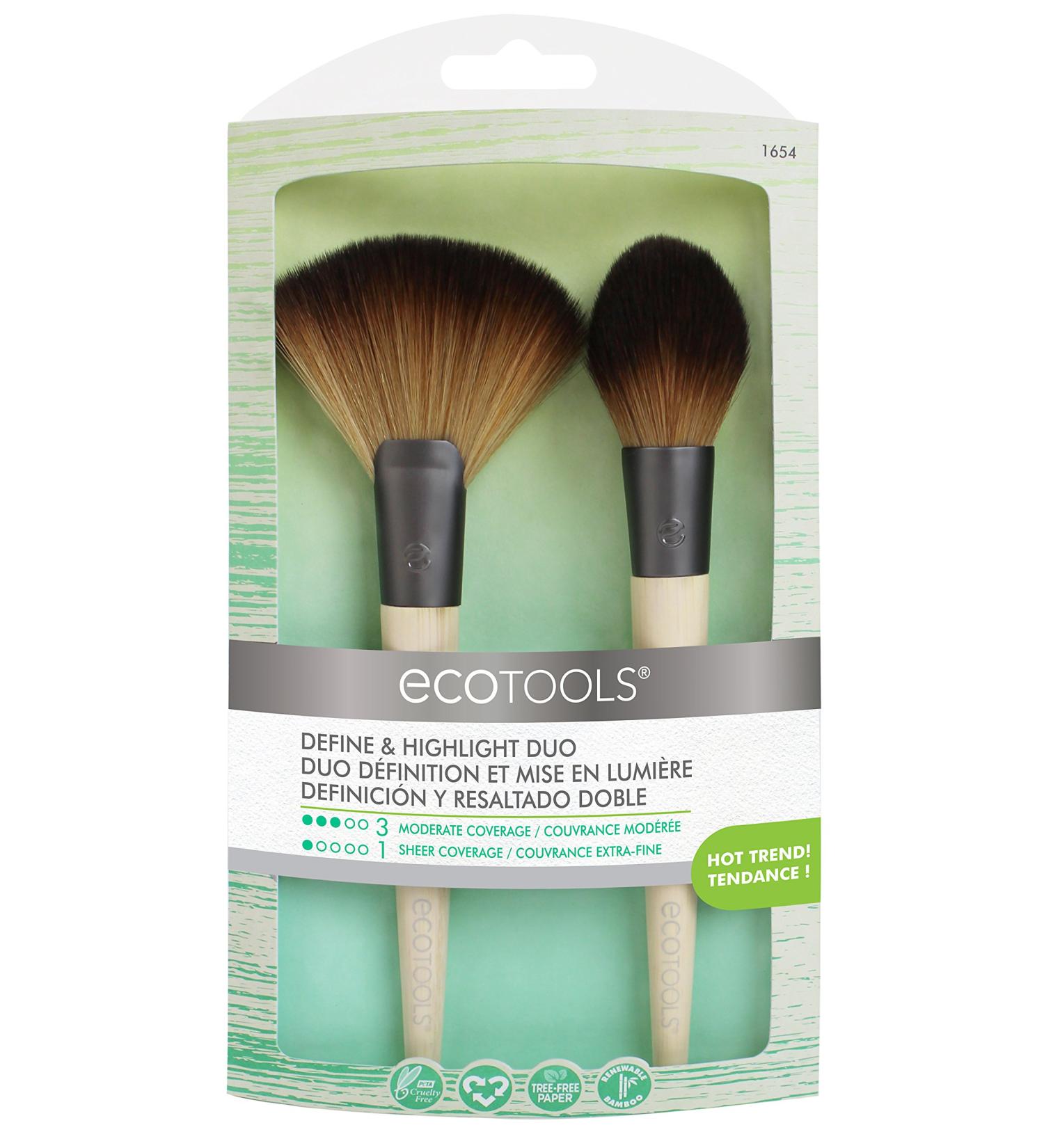 EcoTools Define & Highlight Duo - 2 Brush Set for Flawless Makeup - Buy Online on SooperMarket.com