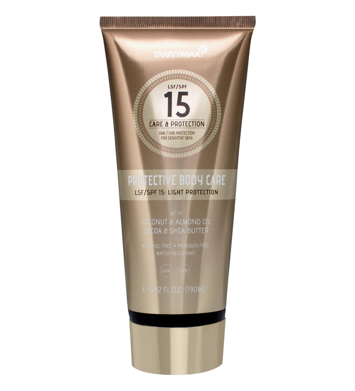 Tannymaxx Protective Body Care LSF 15 - Shea Butter & Coconut Oil Lotion (190ml) | Nourishing Sun Protection | Dermatologically Tested - Buy Online on SooperMarket.com