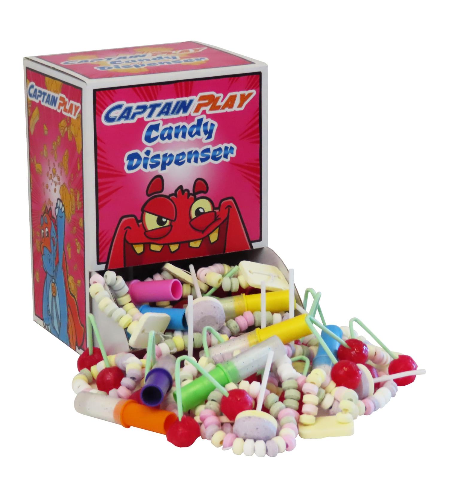CAPTAIN PLAY Retro Sweets Candy Dispenser - 600g Nostalgic Treats in Individual Packaging | Buy Internationally - Buy Online on SooperMarket.com