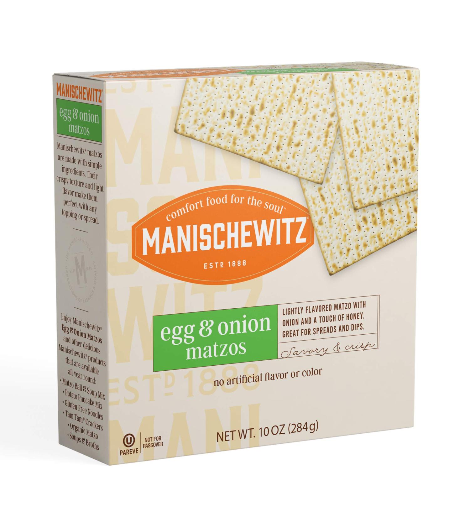 Manischewitz Matzos  Egg & Onion  10 oz - Buy Online on SooperMarket.com