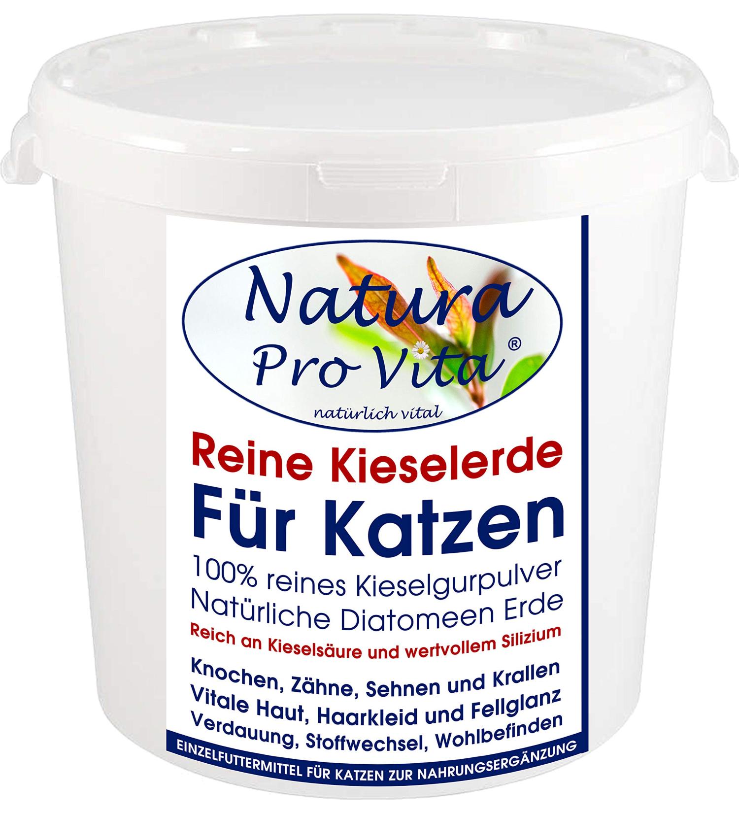 Natura Pro Vita Pebble Earth for Cats - Natural Silica Powder for Skin Fur Claws Teeth & Digestion - 1kg Pure Nature Feed - Buy Online on SooperMarket.com