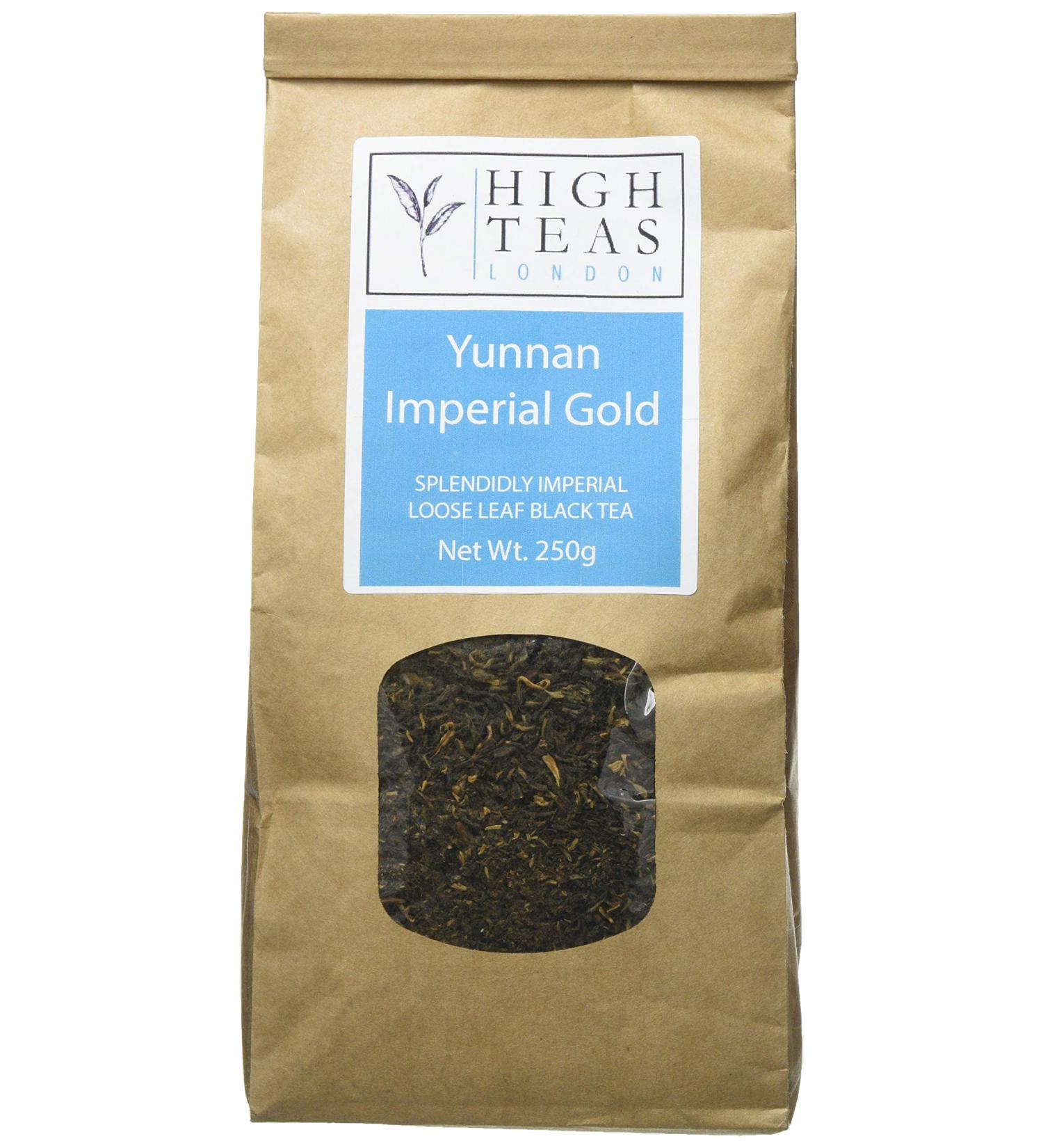 High Teas London Yunnan Imperial "Gold Tip" Shanghai Breakfast Black Tea 250 g - Buy Online on SooperMarket.com