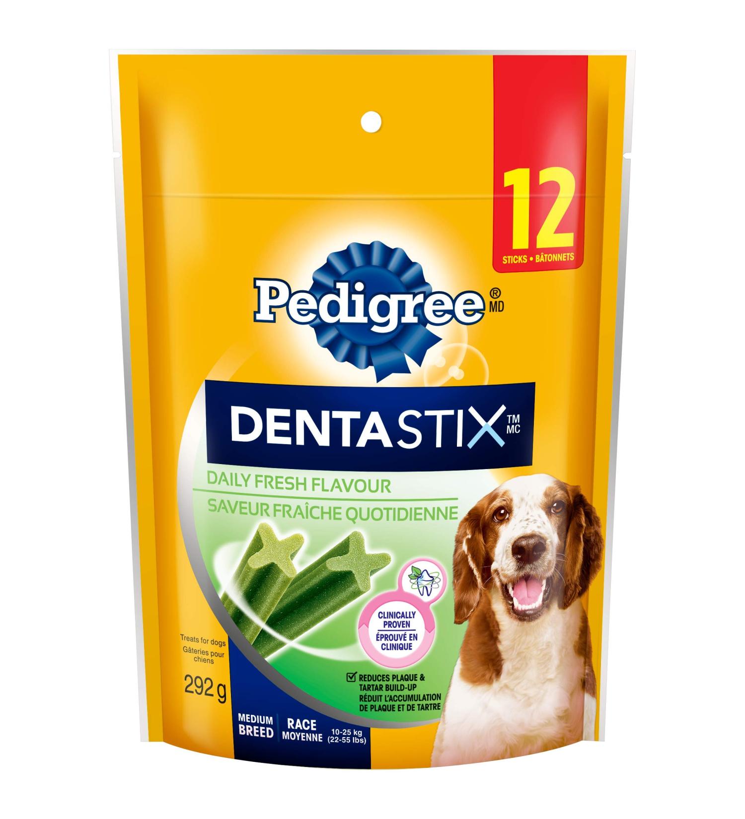 PEDIGREE DENTASTIX Oral Care Dog Treats for Medium Dogs - Fresh Flavour 12 Sticks Fresh 12 count (Pack of 1) Dog Treats - Buy Online on SooperMarket.com