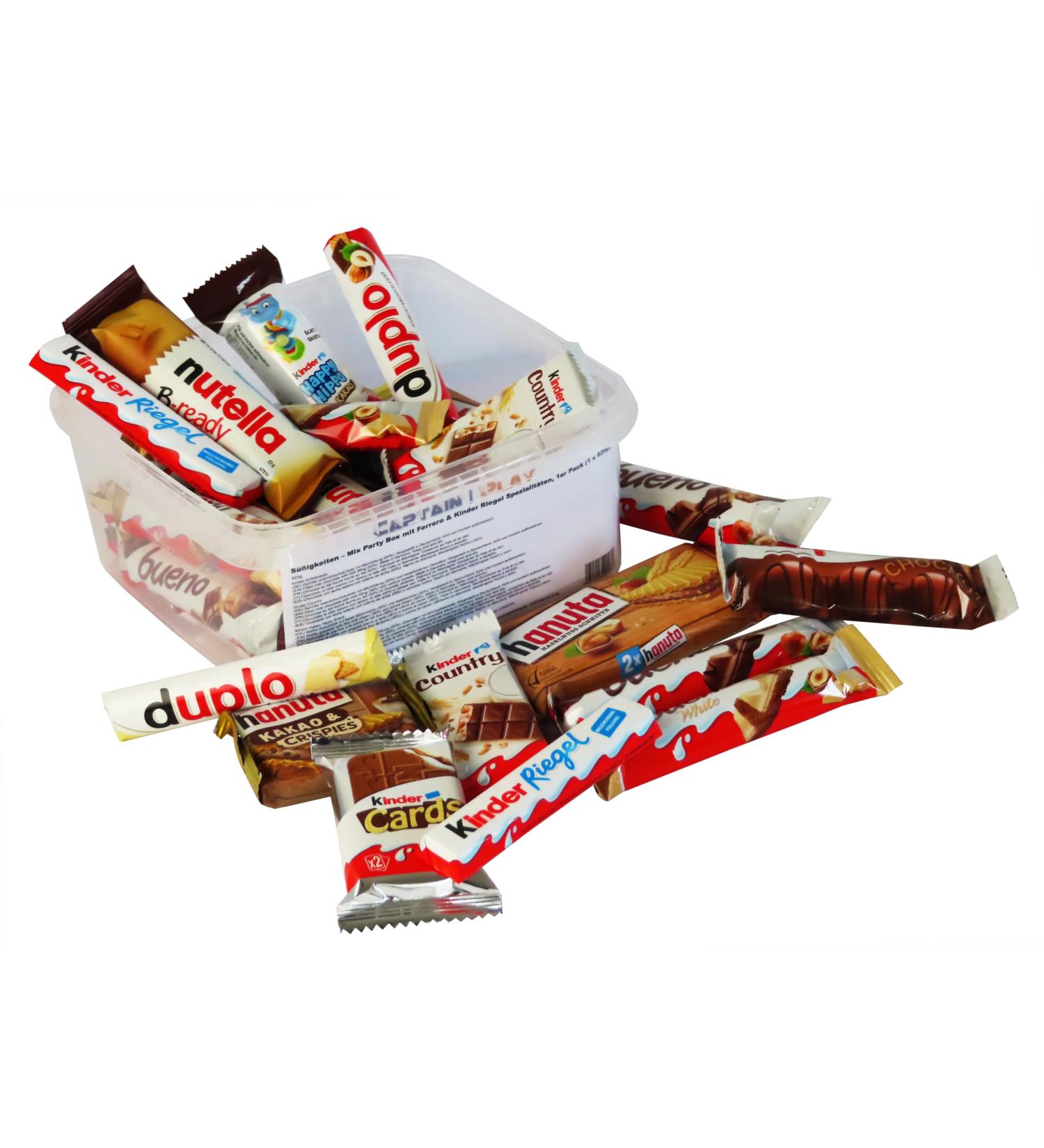 Mix Party Box of Sweets - Ferrero Kinder Duplo & Hanuta Specialties (620g) | International Shipping - Buy Online on SooperMarket.com