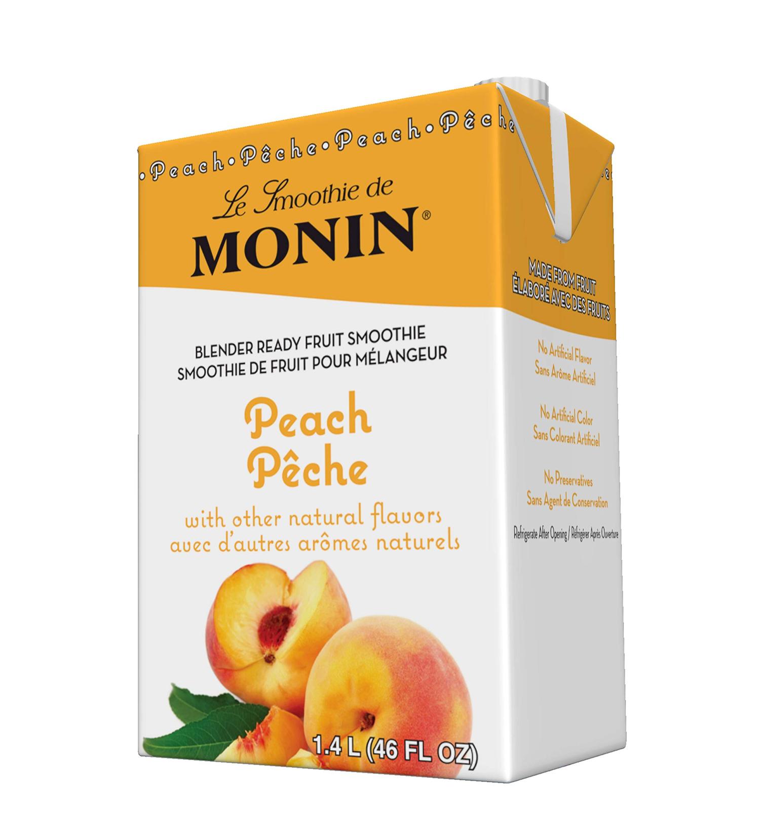 Monin Peach Smoothie Mix 46 Fl Oz by Monin