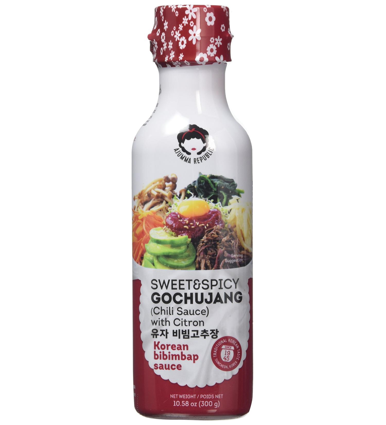 Ajumma Republic Korean Sweet and Spicy Chilli Sauce with Citron 300g - Buy Online on SooperMarket.com