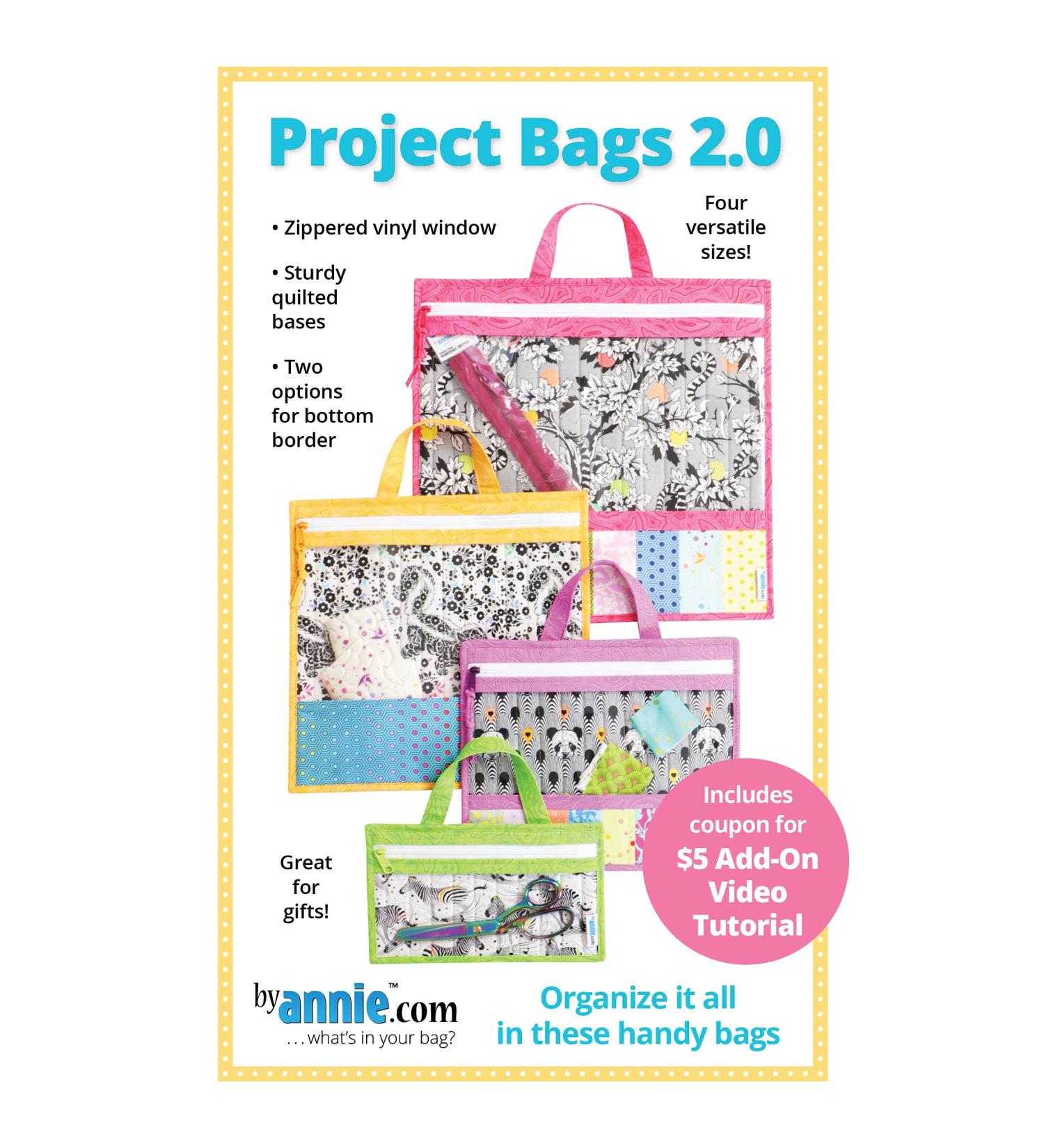 Annie Project Bags 2.0 Pattern - Shop Now for Stylish and Functional Project Organization - Buy Online on SooperMarket.com