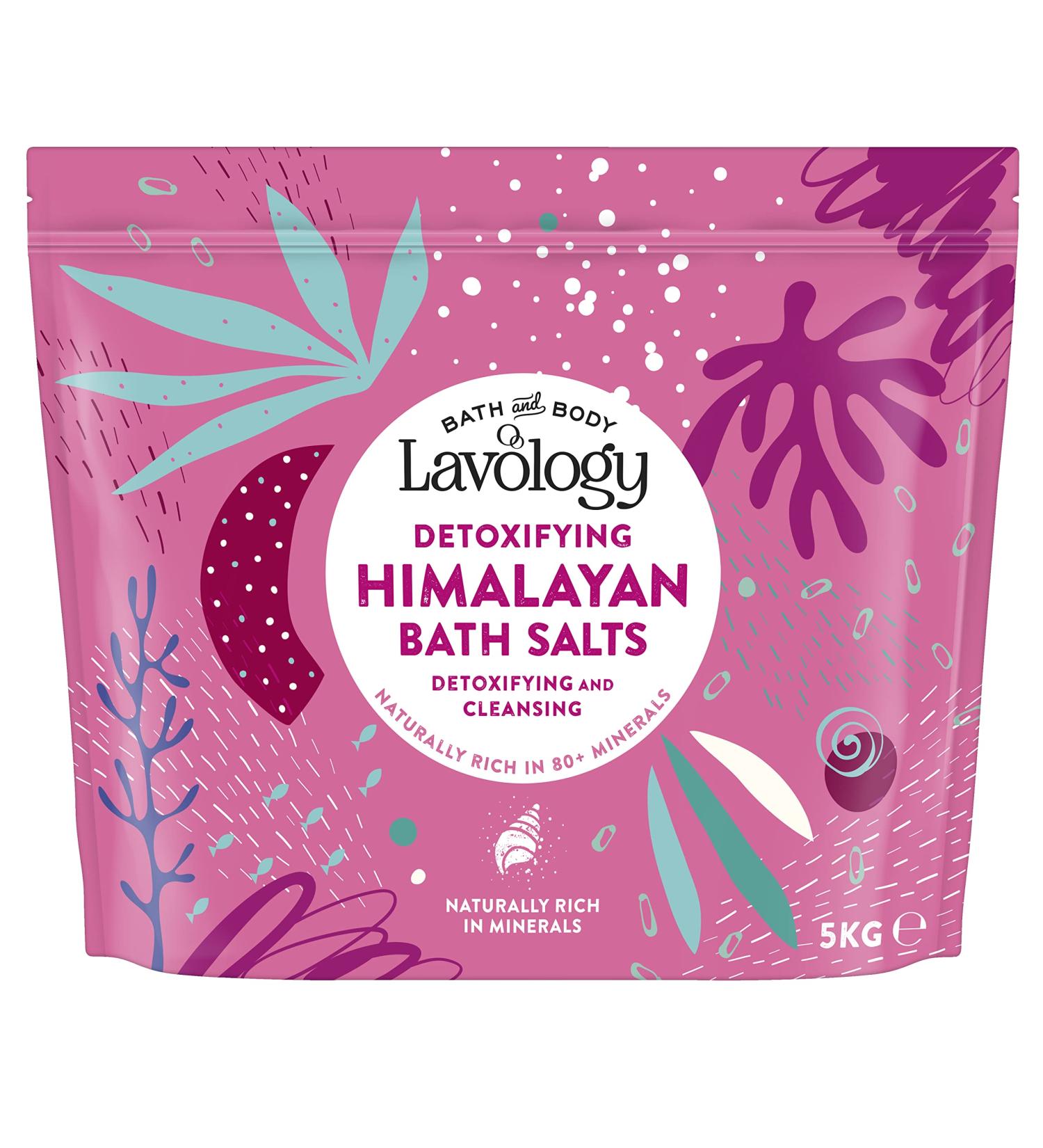 Himalayan Bath Salts by Lavology - 5kg Pack - All Natural Ingredients - Detoxify, Cleanse, Purify - Buy Online on SooperMarket.com