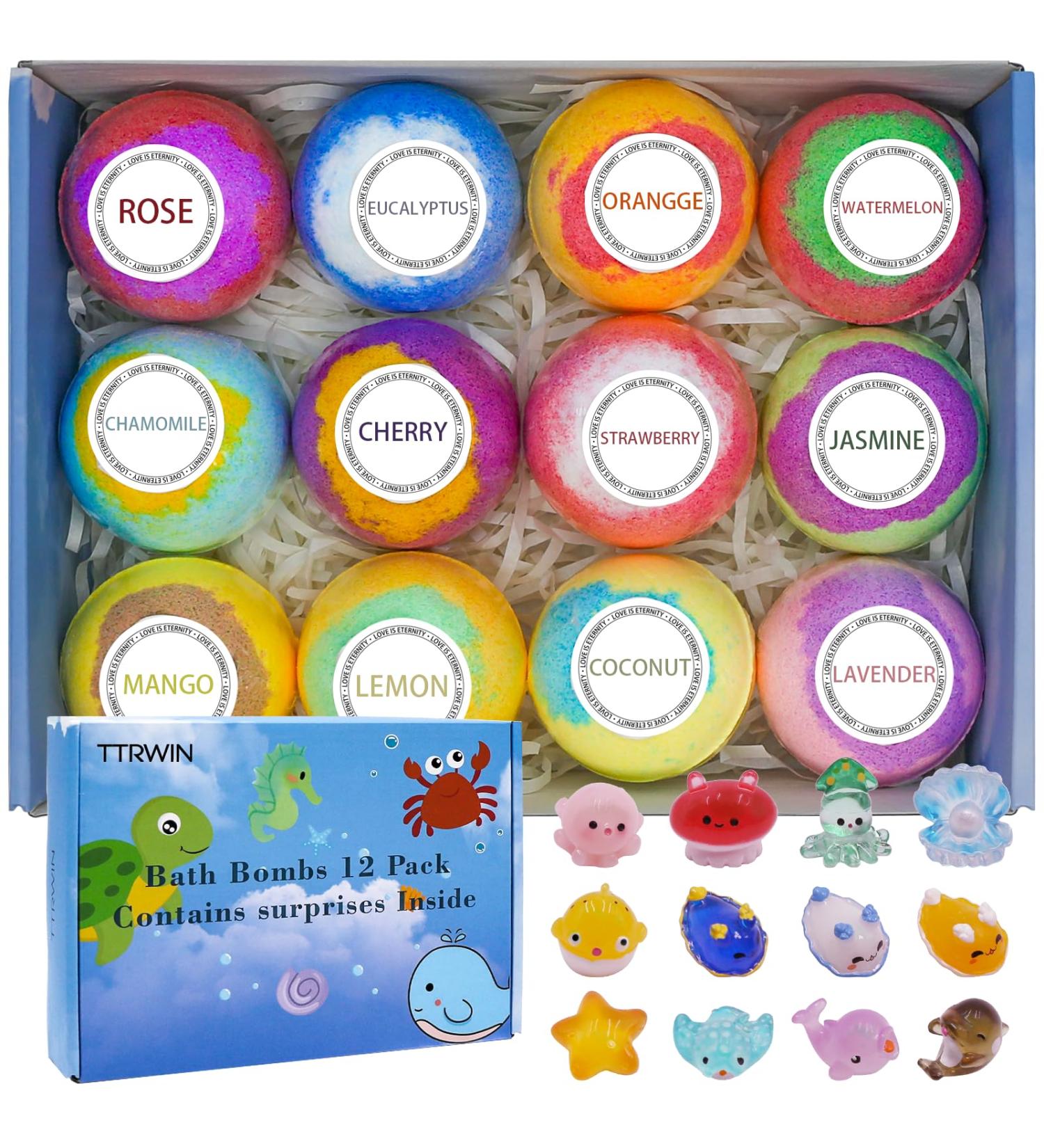 Bath Bomb Gift Set with Surprise Toys - Organic & All-Natural Ingredients - Ideal Birthday & Easter Spa for Kids - Buy Online on SooperMarket.com