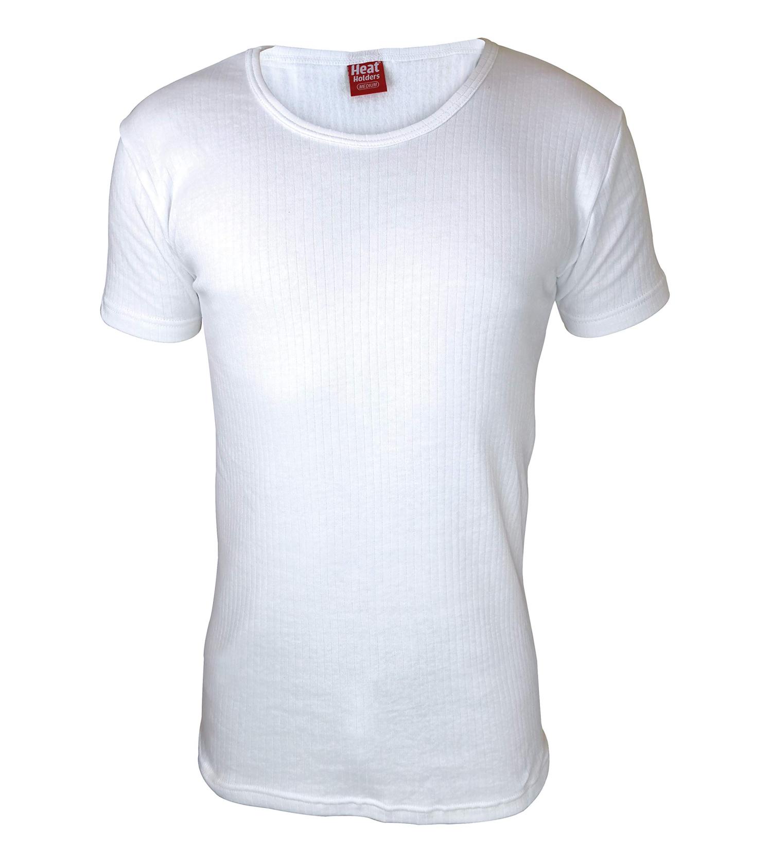 HEAT HOLDERS Men's Thermal Underwear Short Sleeve Vest - White, Size M (38-40) - Buy Online on SooperMarket.com